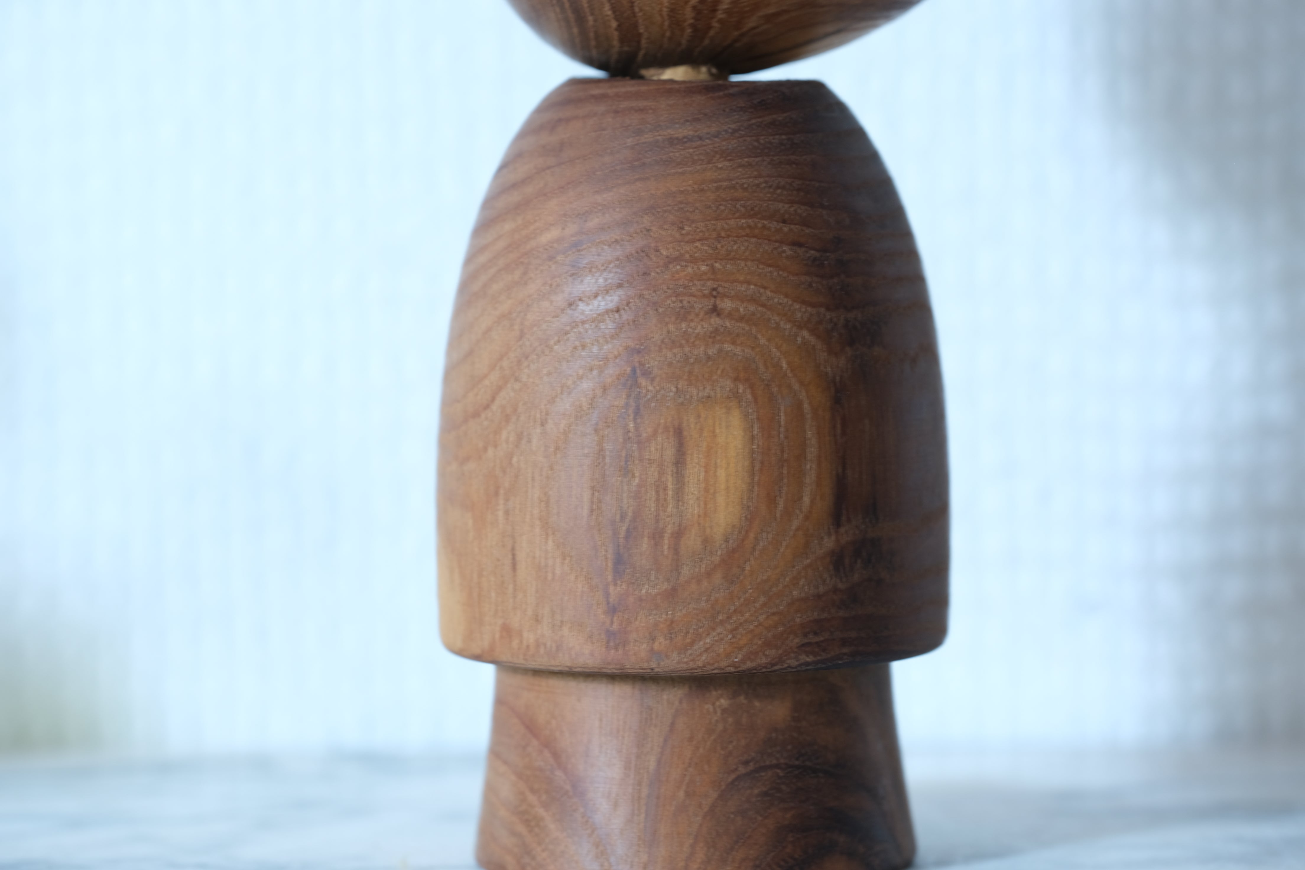 Rare Vintage Sosaku Kokeshi by Hideo Ishihara (1925-1999) | 16,5 cm