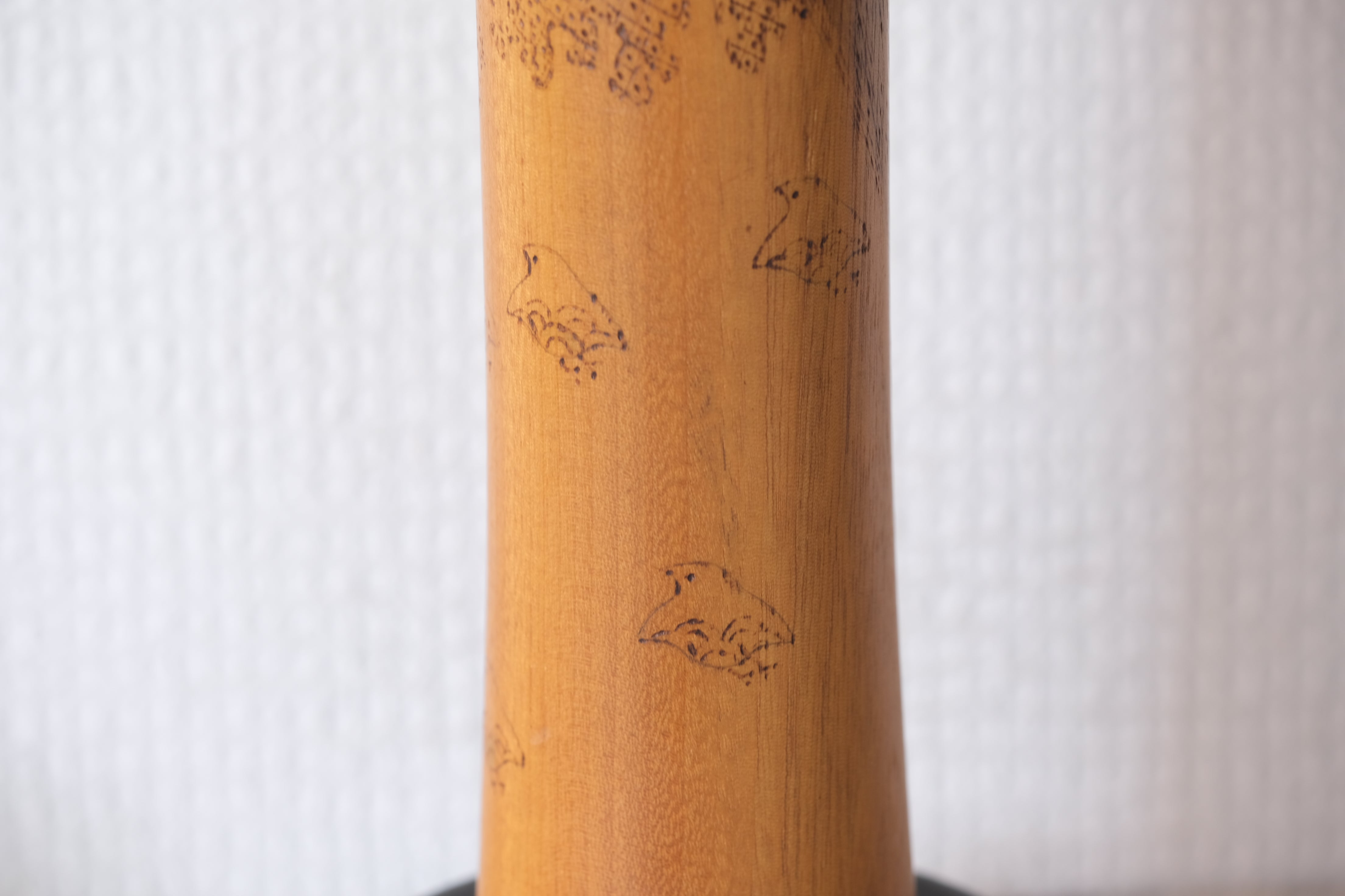 Exclusive Vintage Creative Kokeshi with Birds by Sansaku Sekiguchi 関口 三作 (1925-2018) | 40 cm