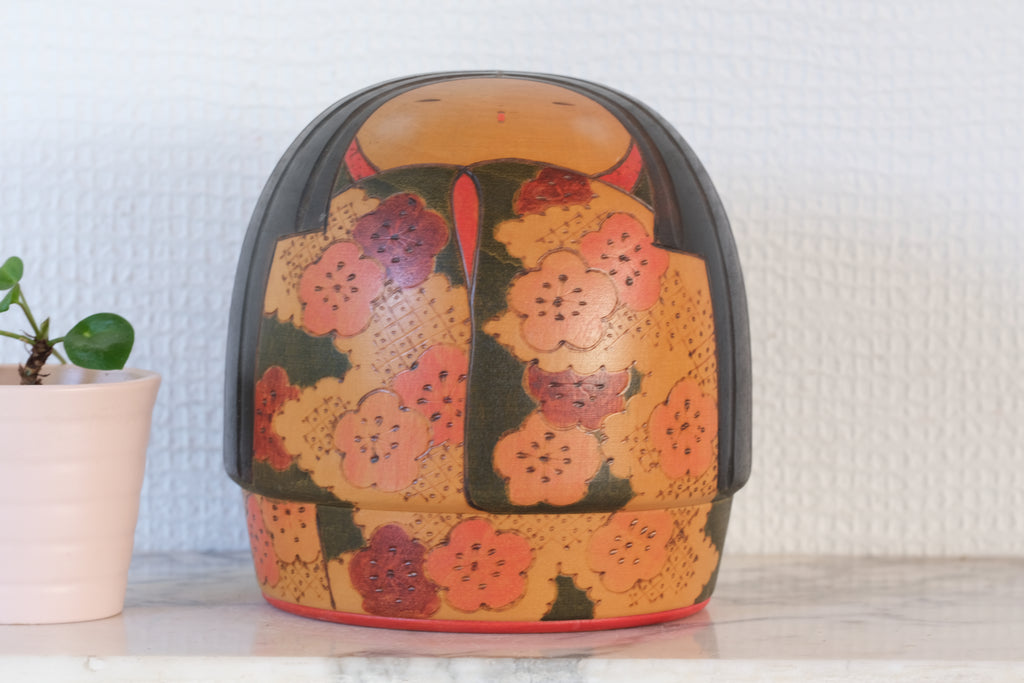 Exclusive Vintage Sosaku Kokeshi by Fumio Tomidokoro (1948-) | 13 cm