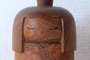 Exclusive Vintage Creative Kokeshi by Takanashi Hanpuushi | 15 cm