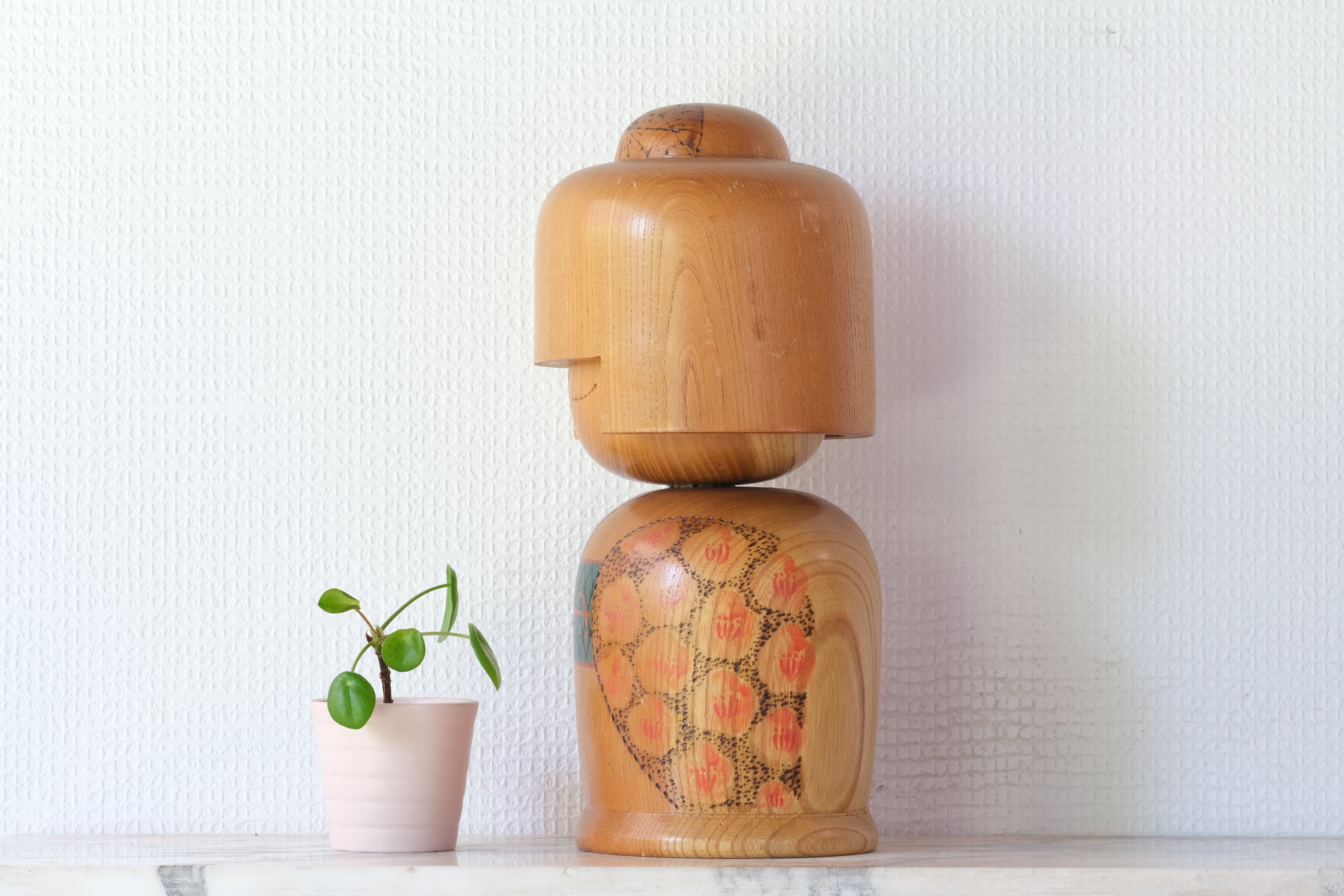 Rare Vintage Kokeshi By Kazuo Takamizawa 高見沢一夫 (1927-) | Dated: 1979 | 29 cm