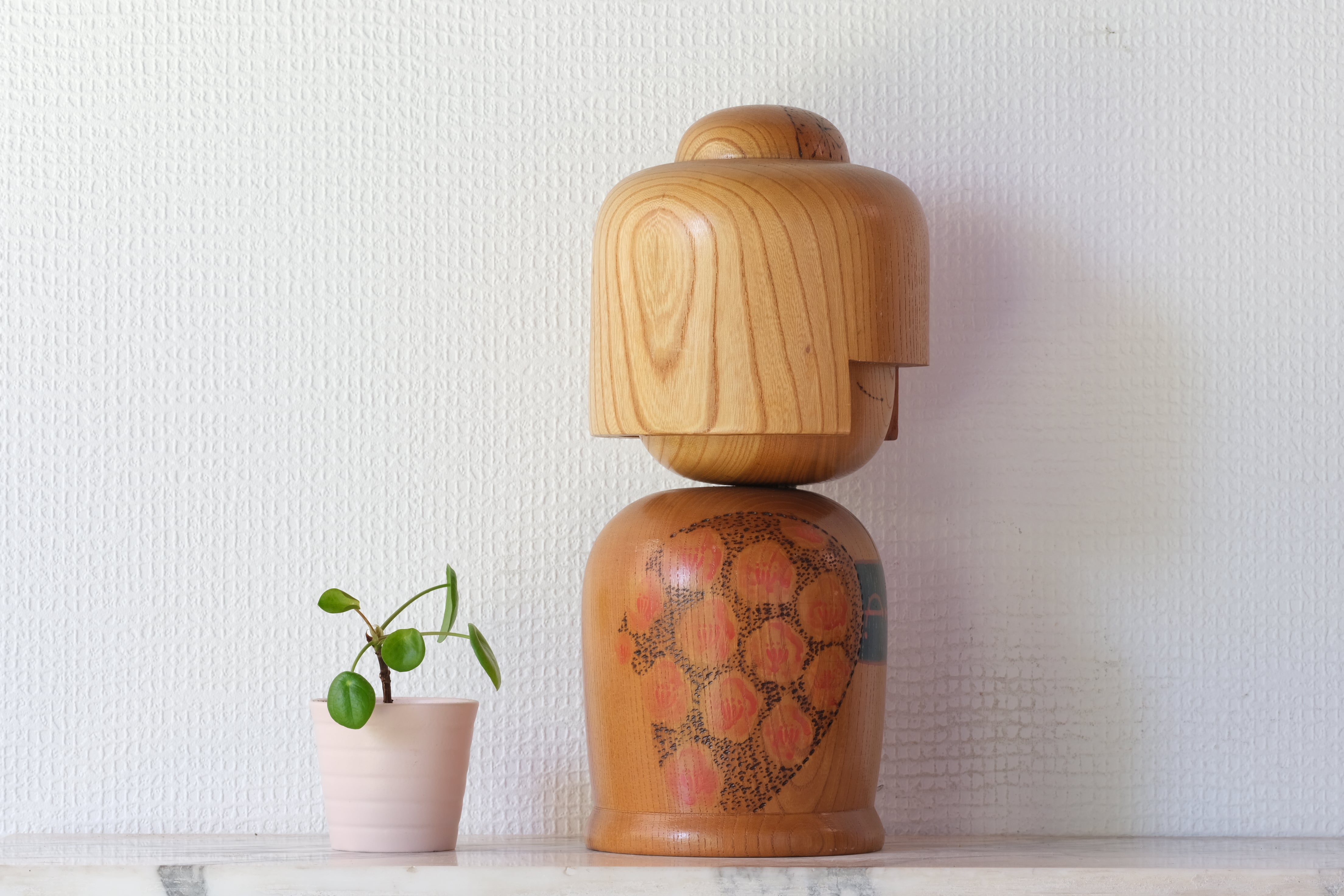 Rare Vintage Kokeshi By Kazuo Takamizawa 高見沢一夫 (1927-) | Dated: 1979 | 29 cm