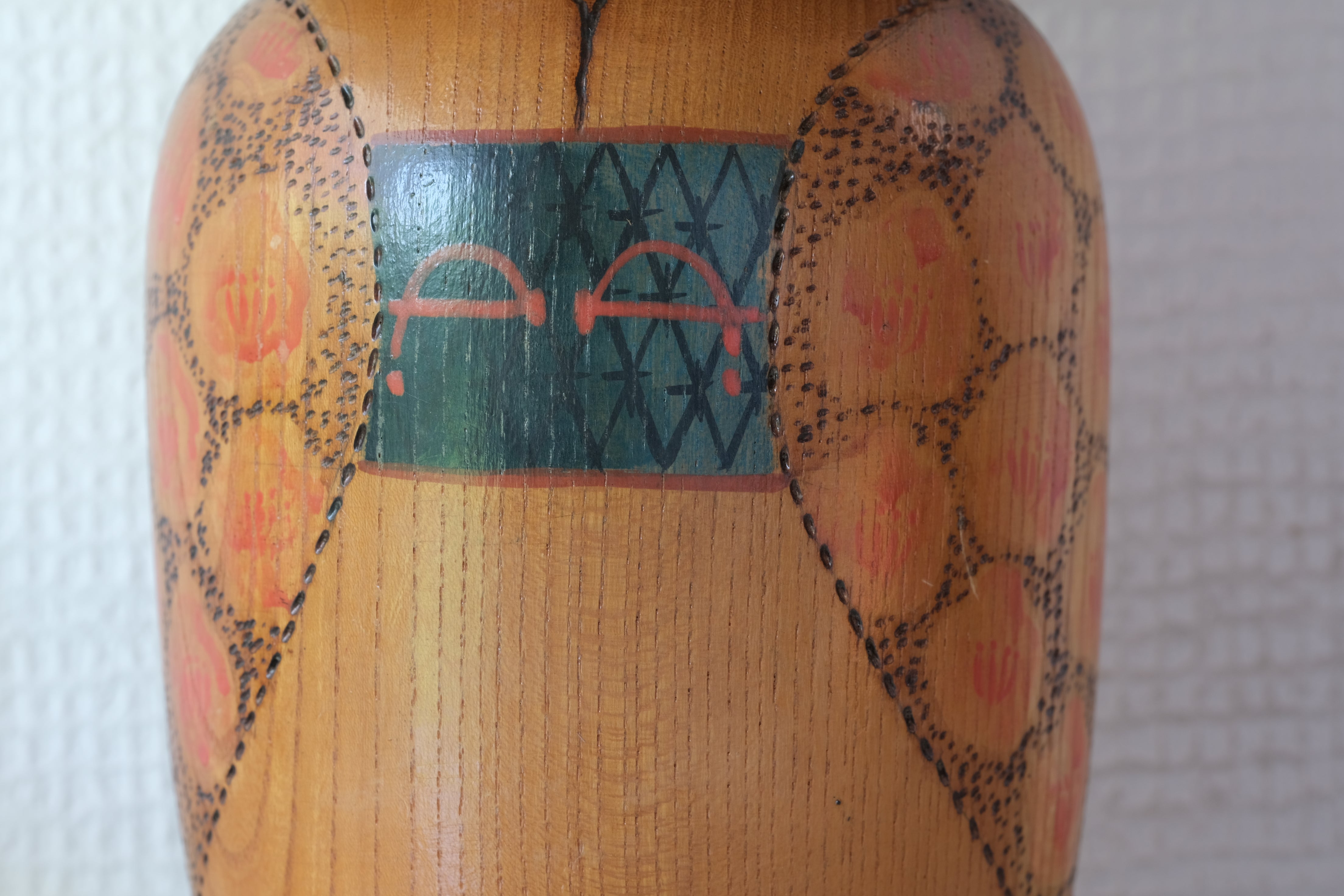 Rare Vintage Kokeshi By Kazuo Takamizawa 高見沢一夫 (1927-) | Dated: 1979 | 29 cm