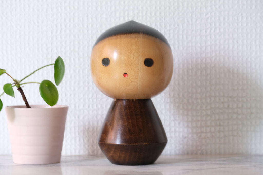 Vintage Creative Kokeshi By Sanpei Yamanaka (1926-2012) | 14 cm