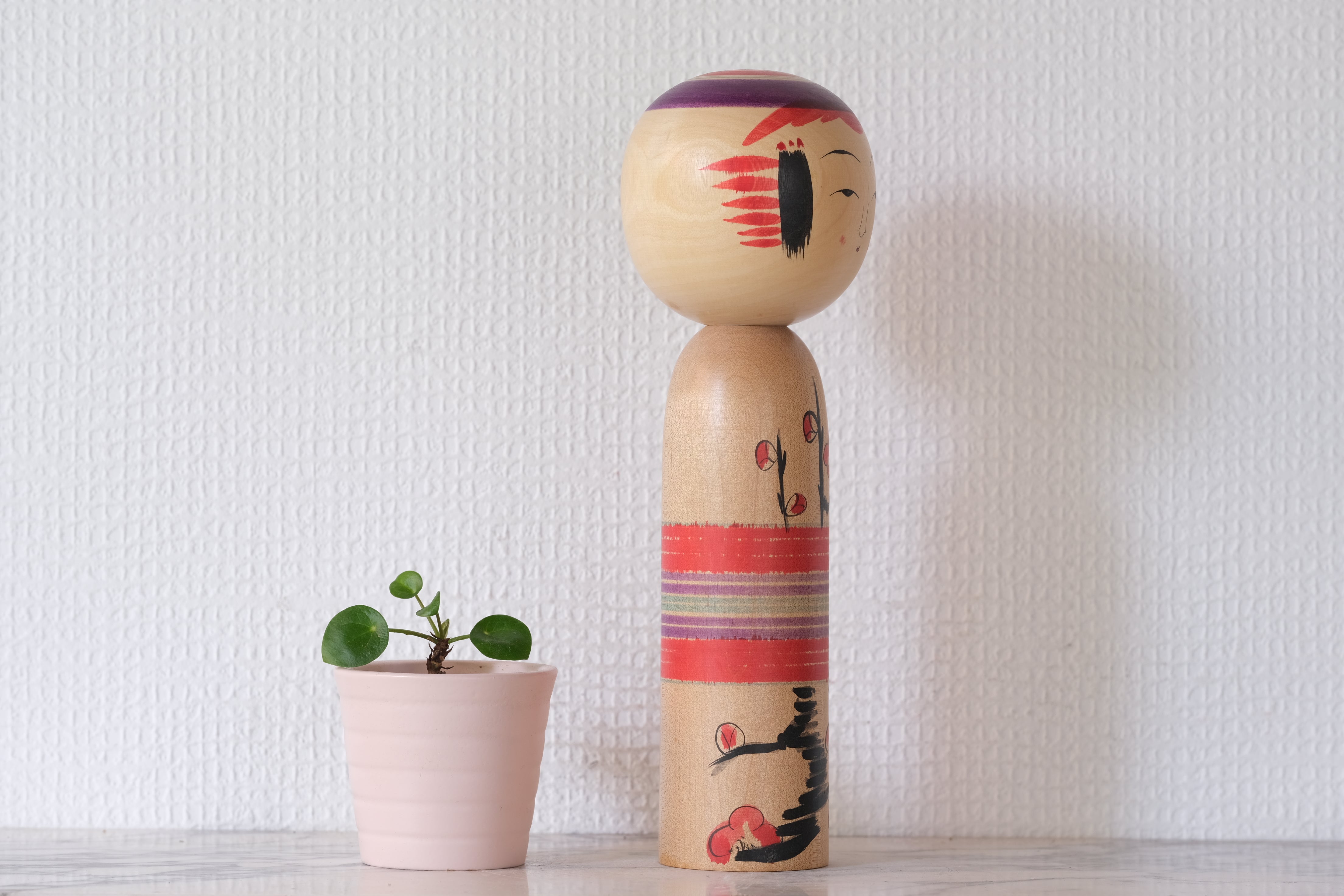 Traditional Yajirou Kokeshi by Ogura Katsushi 小倉勝志 (1947 -) | 24 cm