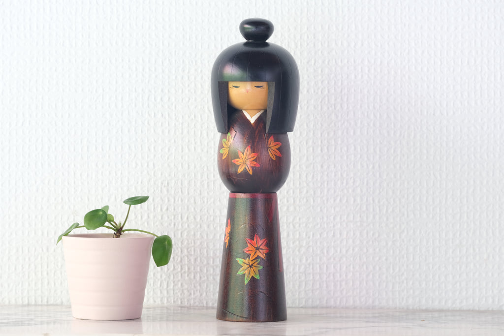 Vintage Gumma Kokeshi by Sadao Kishi (1932-1998) | 21,5 cm