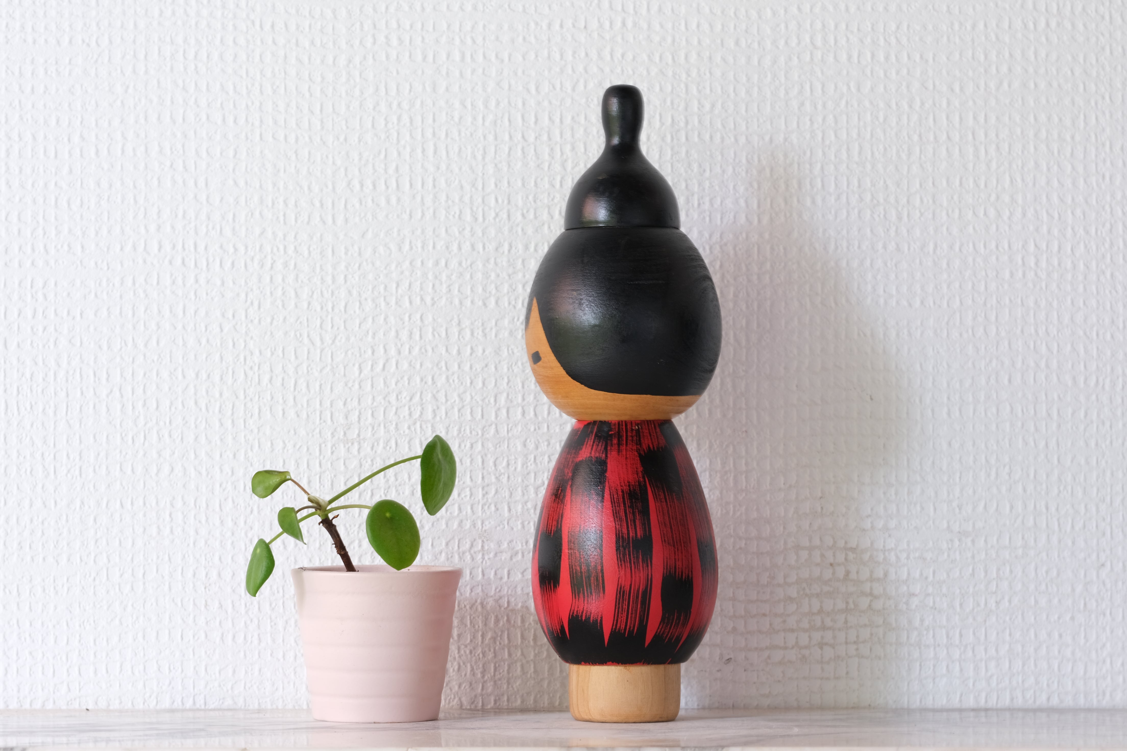 Rare Vintage Sosaku Kokeshi by Hideo Ishihara (1925-1999) | Titled: 'Donko' | 25 cm