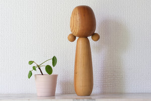 Vintage Creative Kokeshi by Isamu Yamakawa | Ginko Leaves | 25 cm