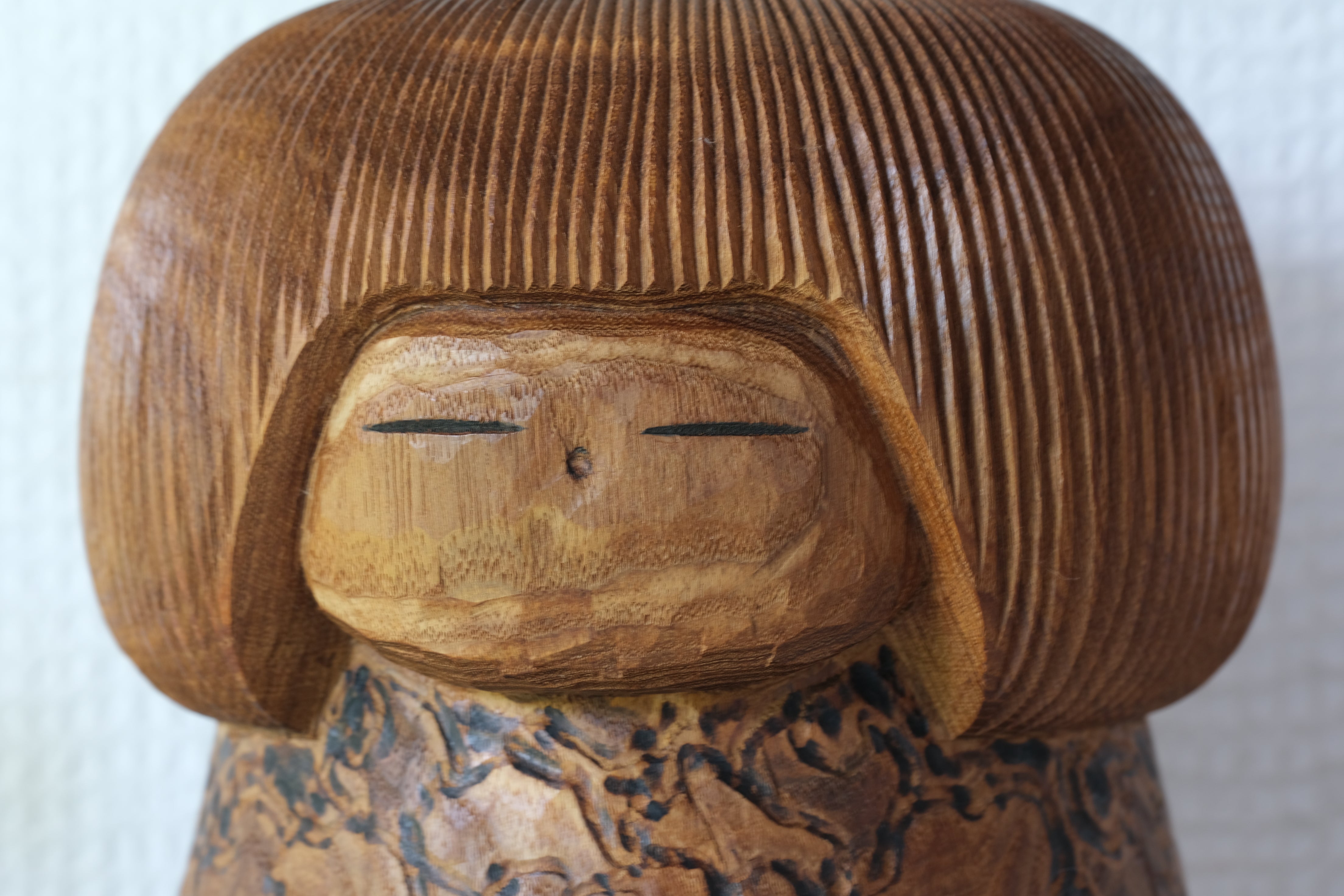 Exclusive Vintage Creative Kokeshi by Issetsu Kuribayashi 栗林一雪 (1924-2011) | Titled: 童女 - Dōjo - Little Girl | With Original Box | 16 cm