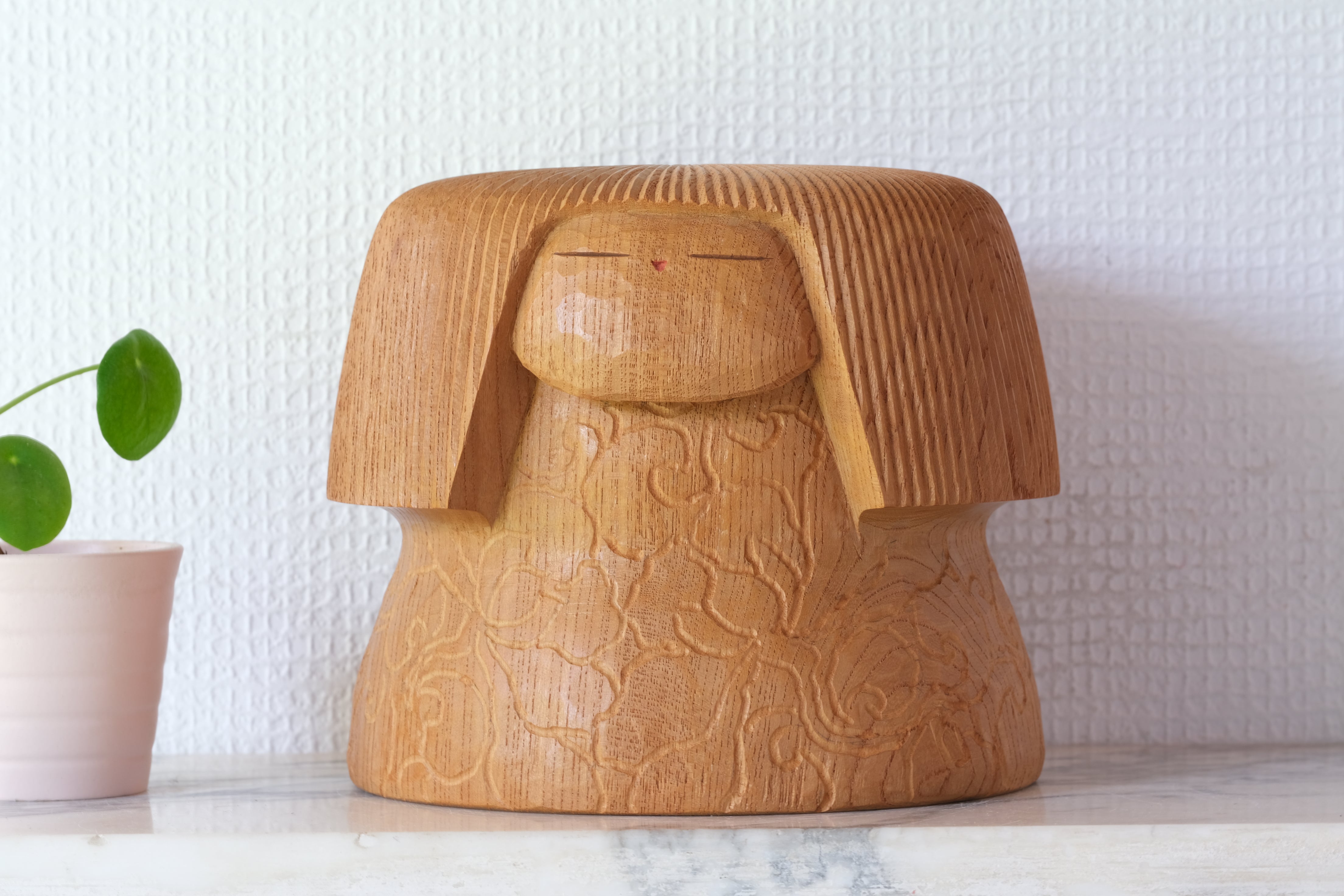 Exclusive Vintage Creative Kokeshi By Issetsu Kuribayashi  栗林 一雪 (1924-2011) | 15 cm