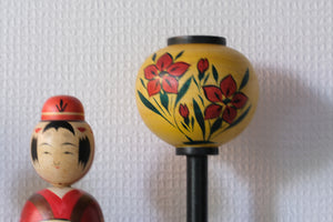 Vintage Sosaku Kokeshi Set by Norinao Takahashi 高橋宣直 | 18 cm and 19 cm