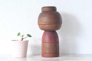 Rare Vintage Creative Kokeshi By Sanpei Yamanaka 山中三平 (1926-2012) | 17,5 cm