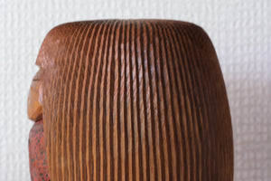 Exclusive Vintage Creative Kokeshi by Issetsu Kuribayashi 栗林一雪 (1924-2011) | Titled: 童子 - Warashi - Child | With Original Box | 13 cm
