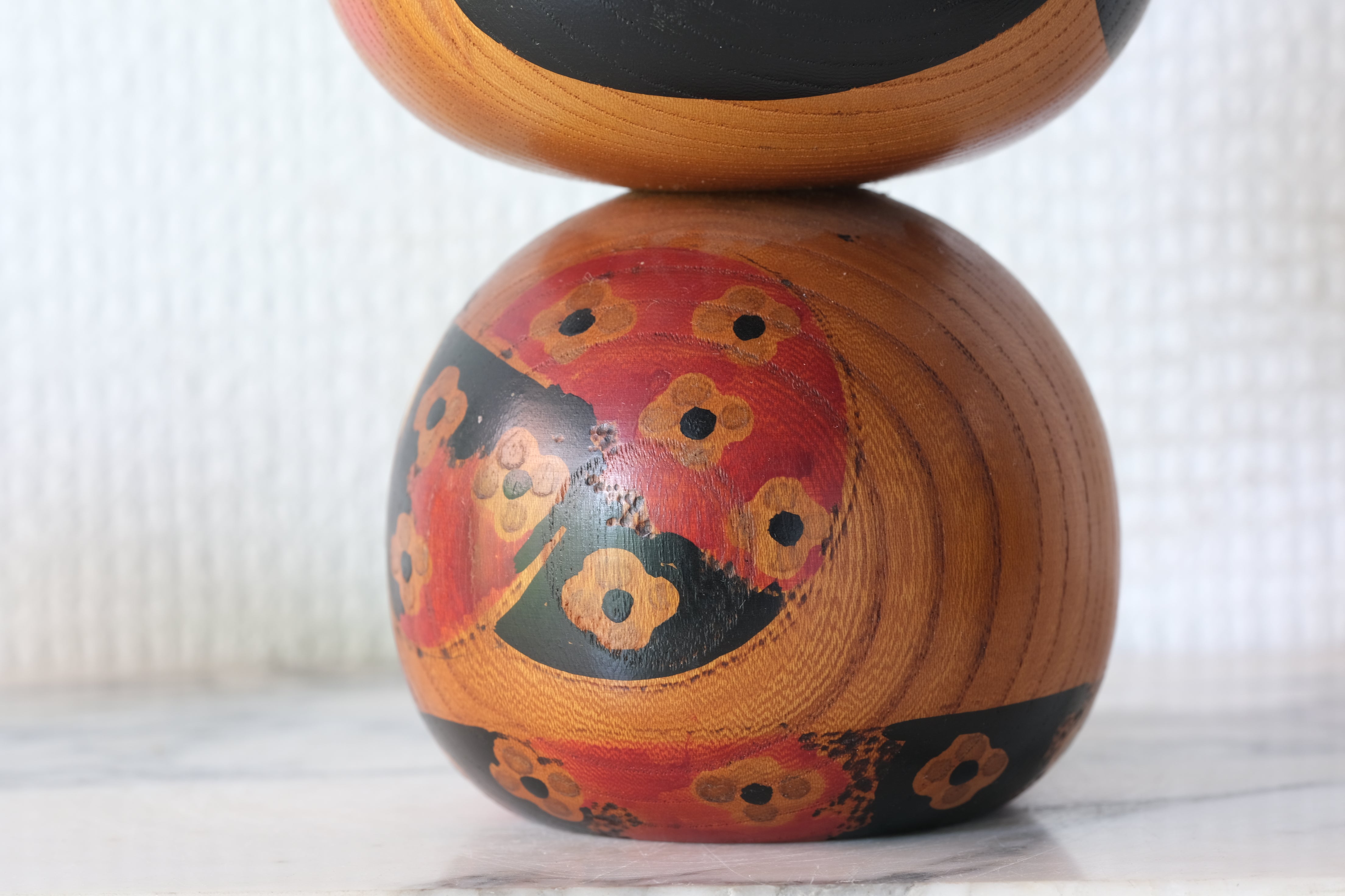 Exclusive Vintage Creative Kokeshi by Chiyomatsu Kano 狩野千代松 (1935-) | Titled: 華美 - Gorgeousness | 18 cm