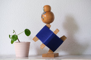 Rare Vintage Creative Kokeshi by Yuji Kawase 川瀬祐志作 (1938-) | 21 cm