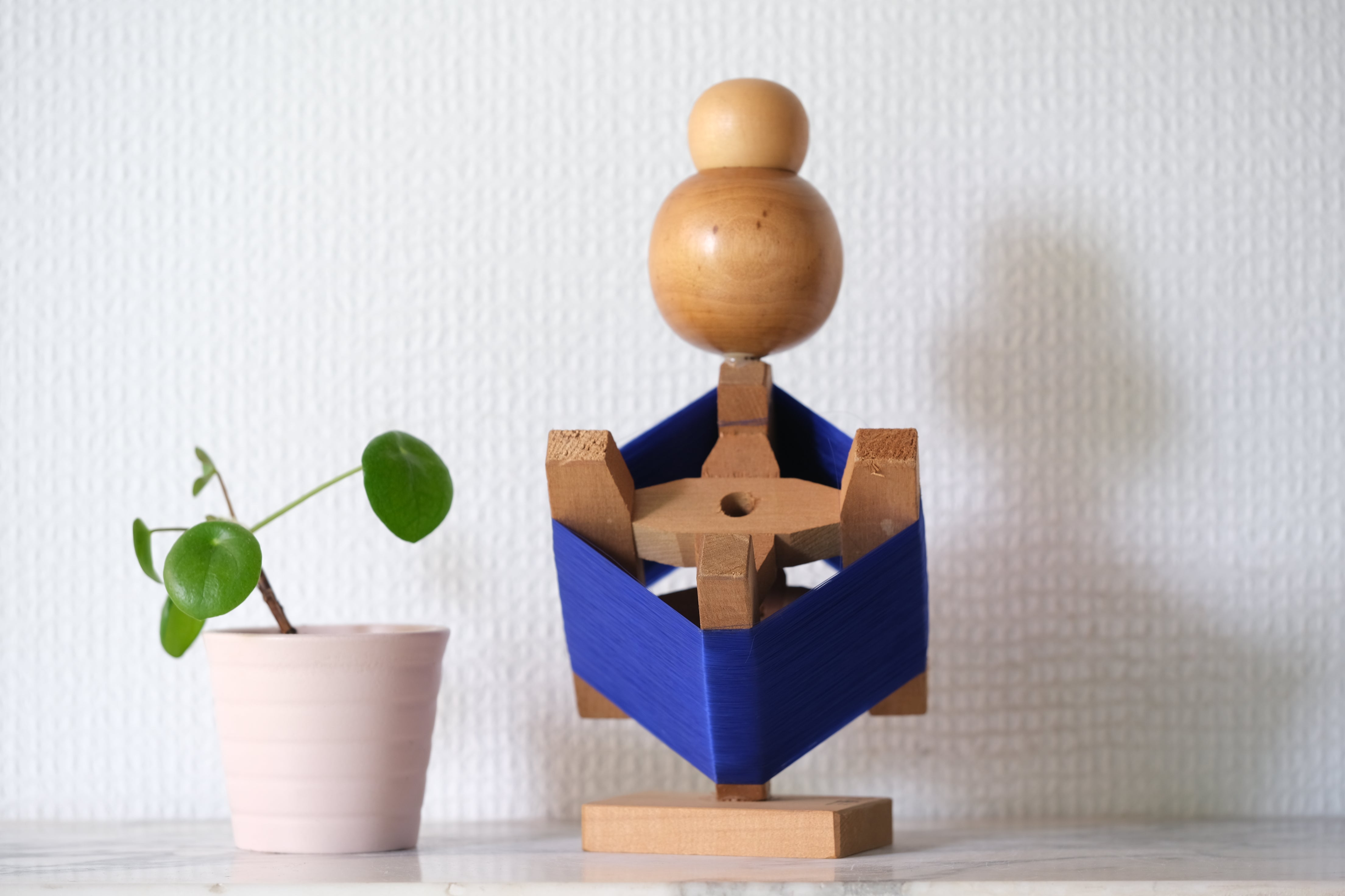 Rare Vintage Creative Kokeshi by Yuji Kawase 川瀬祐志作 (1938-) | 21 cm