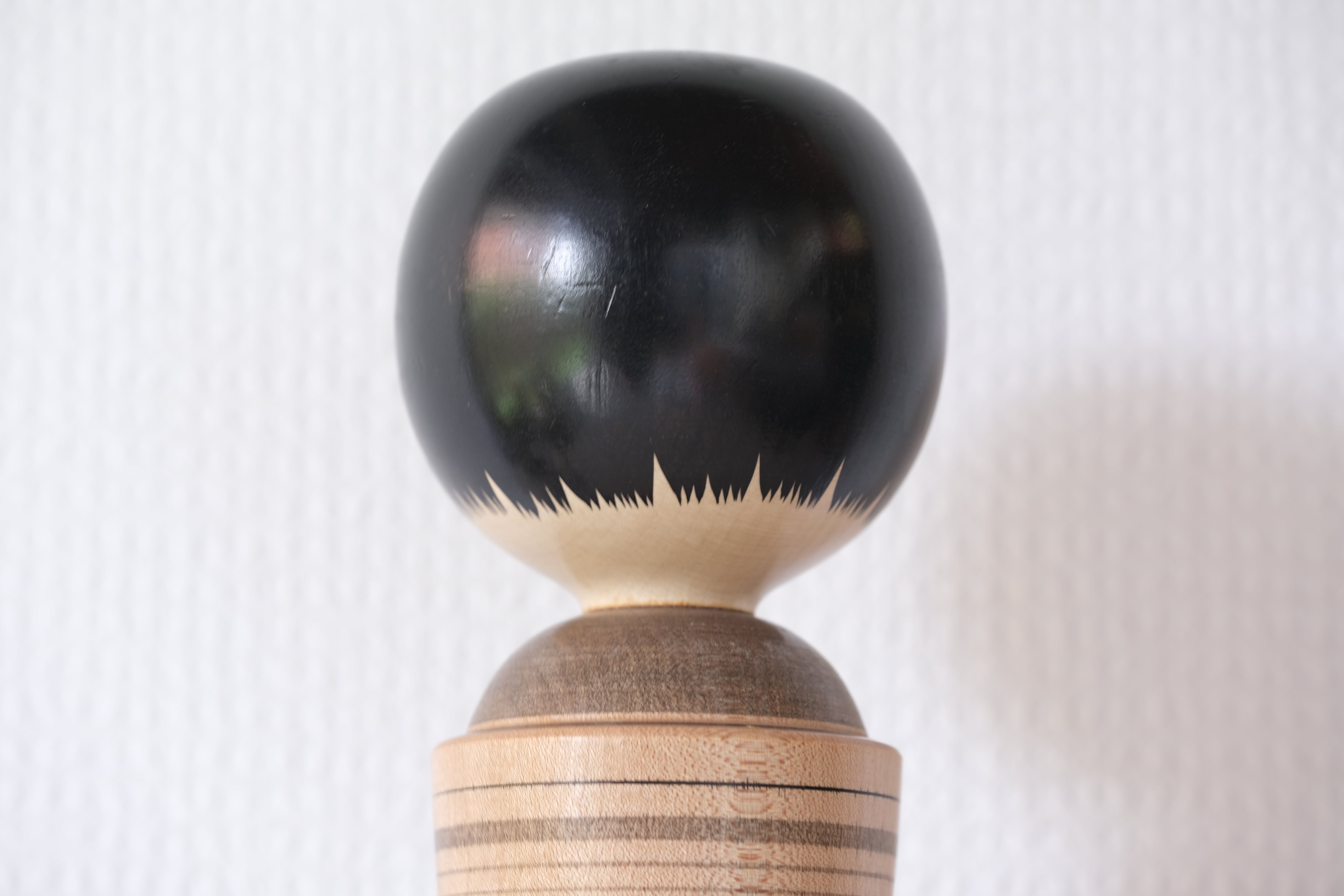 Vintage Traditional Ginzan Kokeshi | Monochrome | 29,5 cm