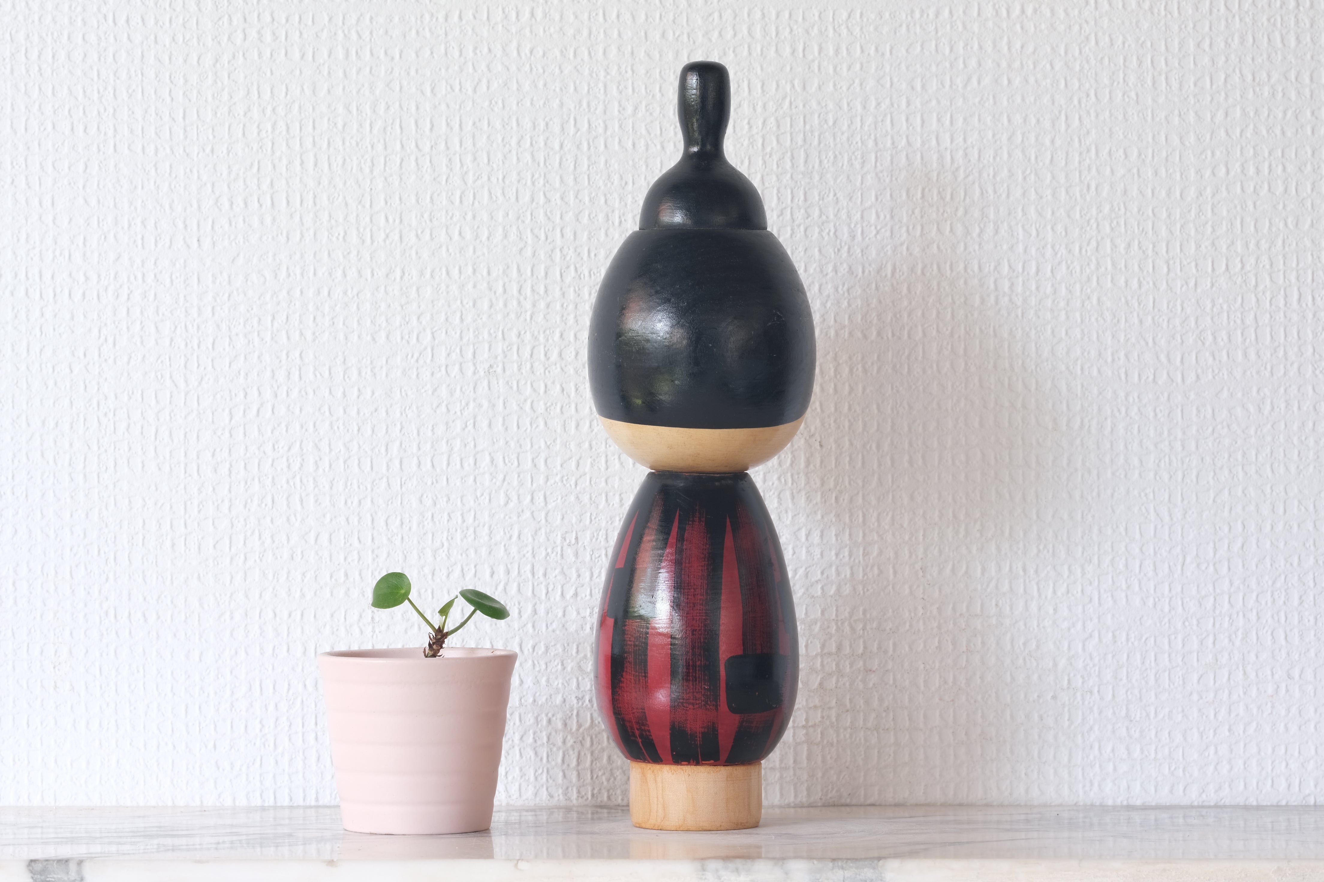 Rare Vintage Sosaku Kokeshi by Hideo Ishihara (1925-1999) | Titled: 'Donko' | 26 cm