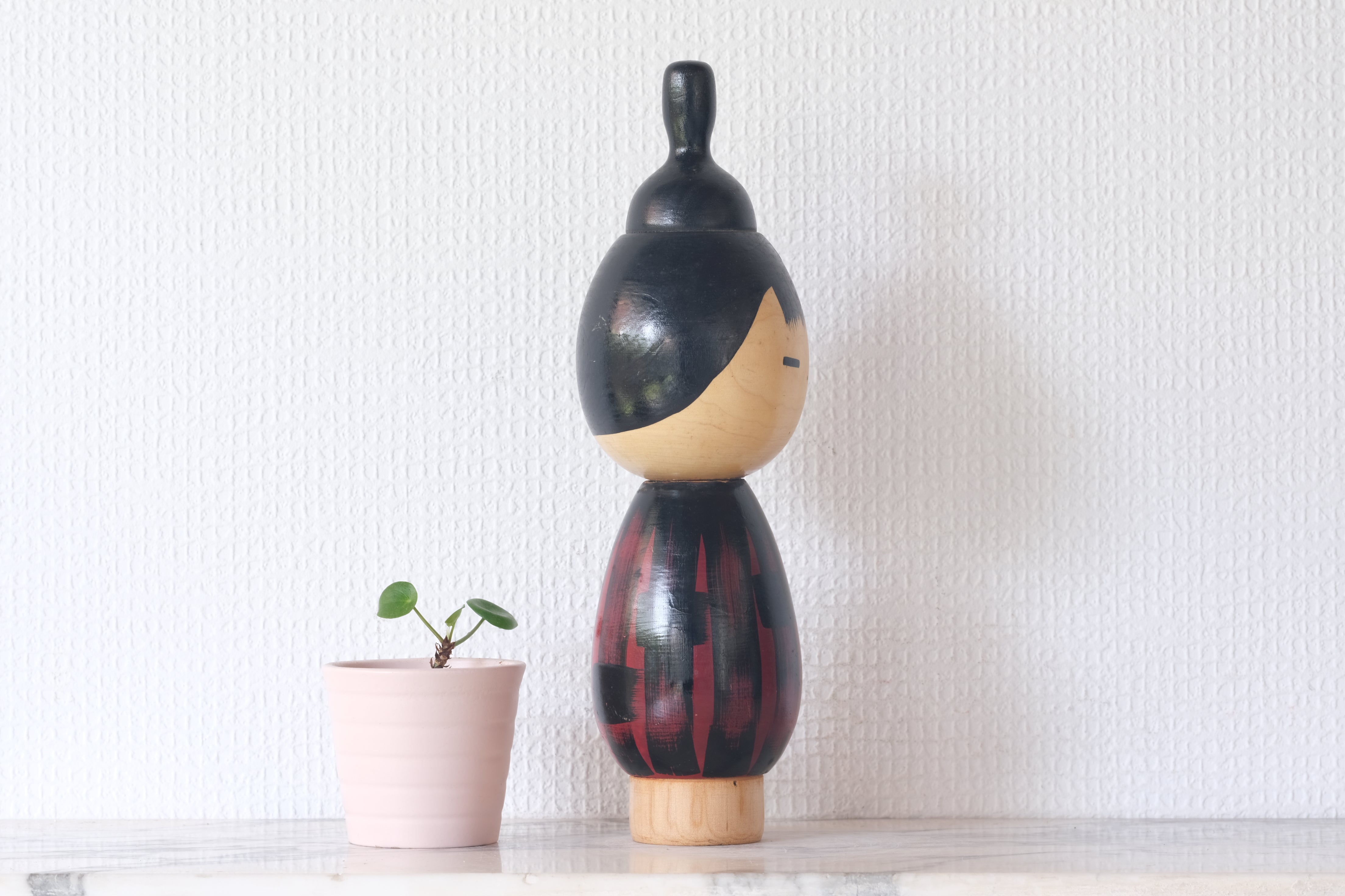 Rare Vintage Sosaku Kokeshi by Hideo Ishihara (1925-1999) | Titled: 'Donko' | 26 cm