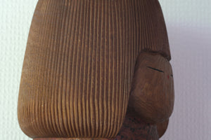 Exclusive Vintage Creative Kokeshi By Issetsu Kuribayashi (1924-2011) | Titled: 'Girl - 女の子 - On'nanoko' | 31,5 cm
