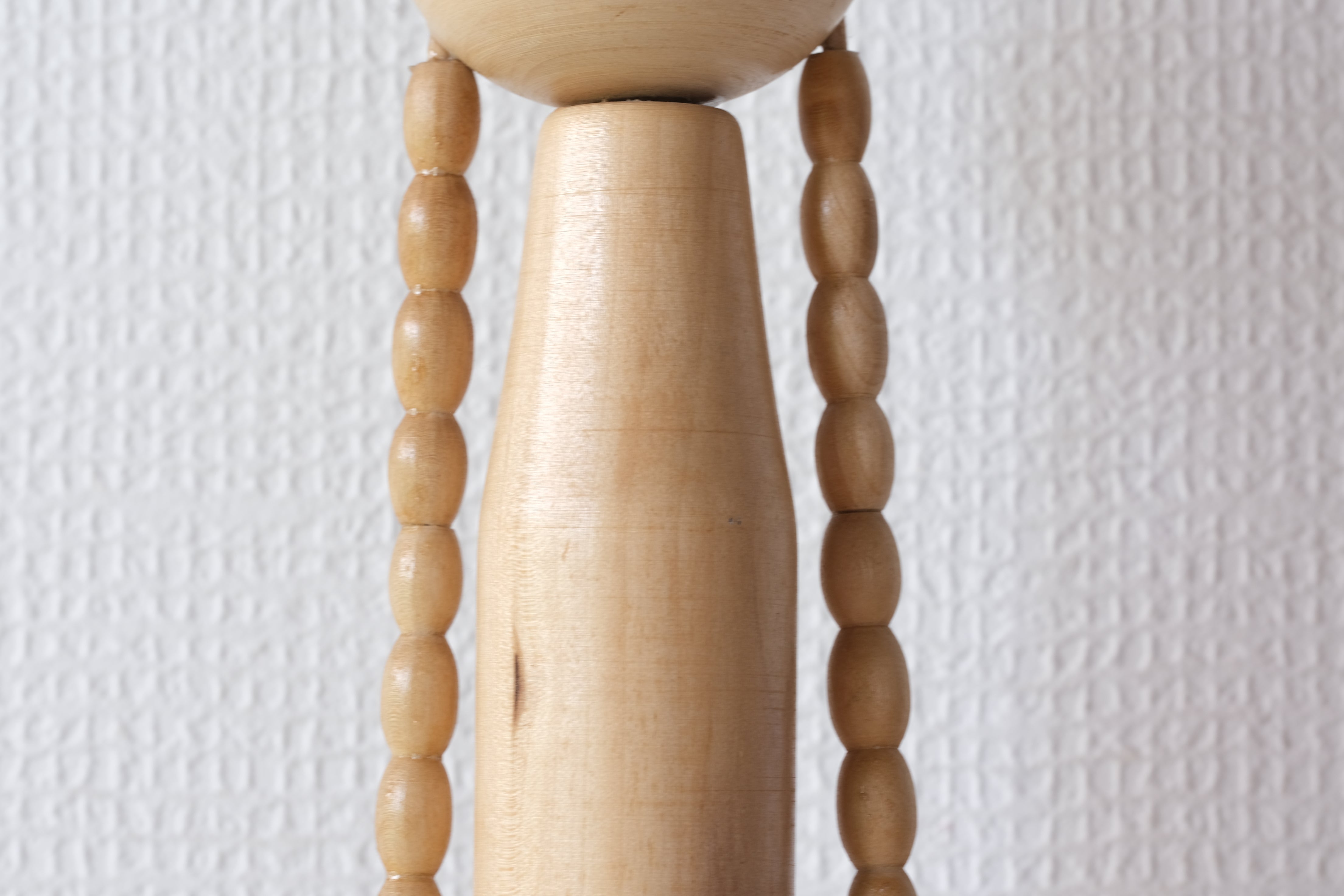 Vintage Creative Kokeshi with Pigtails by Eiko Shibata (1924 - ) | 28,5 cm
