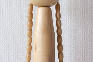 Vintage Creative Kokeshi with Pigtails by Eiko Shibata (1924 - ) | 28,5 cm