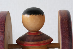 Large Rare Vintage Traditional Kokeshi Car | 12 cm