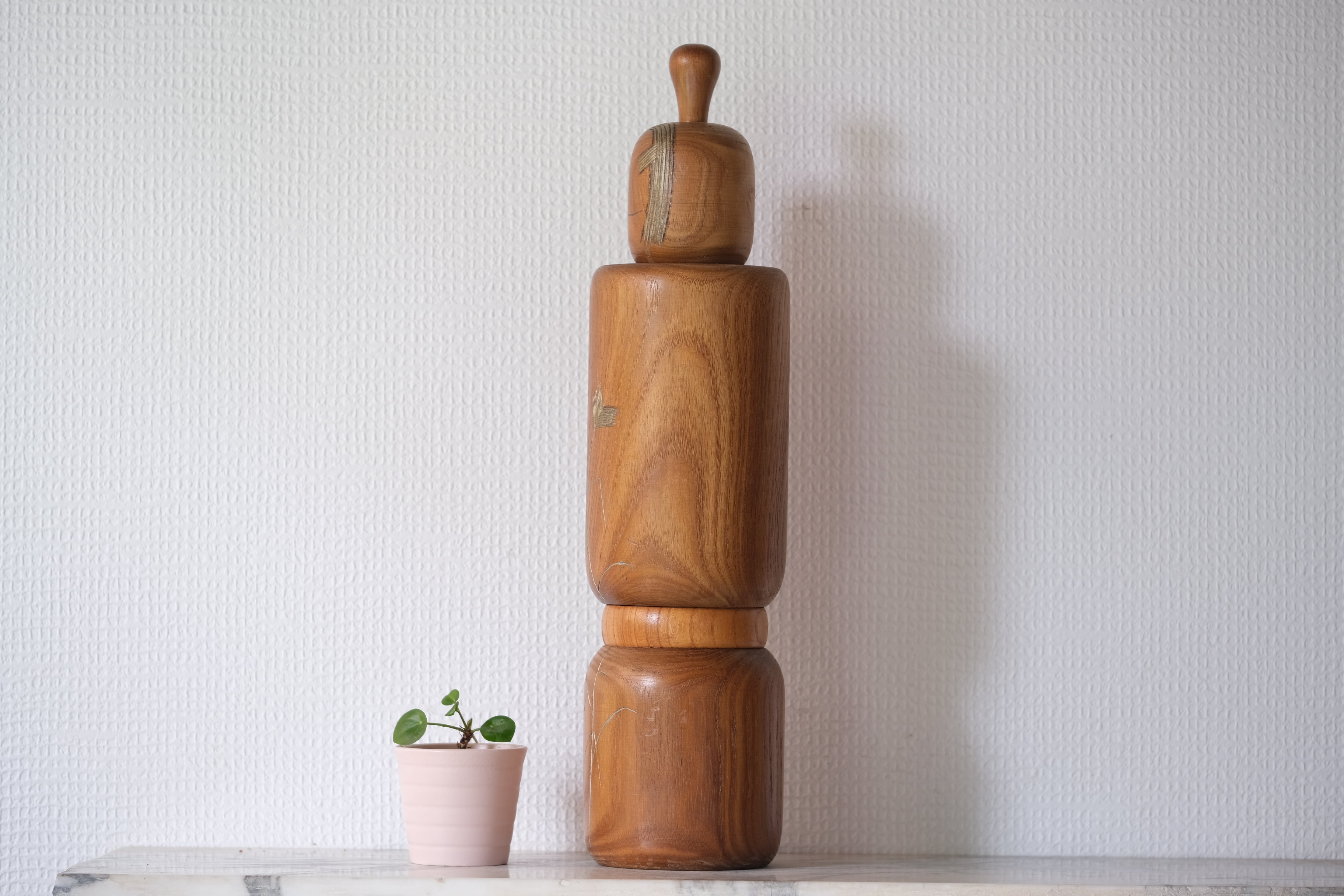 Exclusive Vintage Creative Kokeshi By Aida Seiho (1926-1998) | Titled: 'Bunko - Elegance' | 42 cm