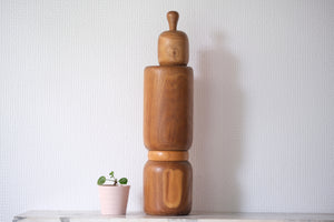 Exclusive Vintage Creative Kokeshi By Aida Seiho (1926-1998) | Titled: 'Bunko - Elegance' | 42 cm