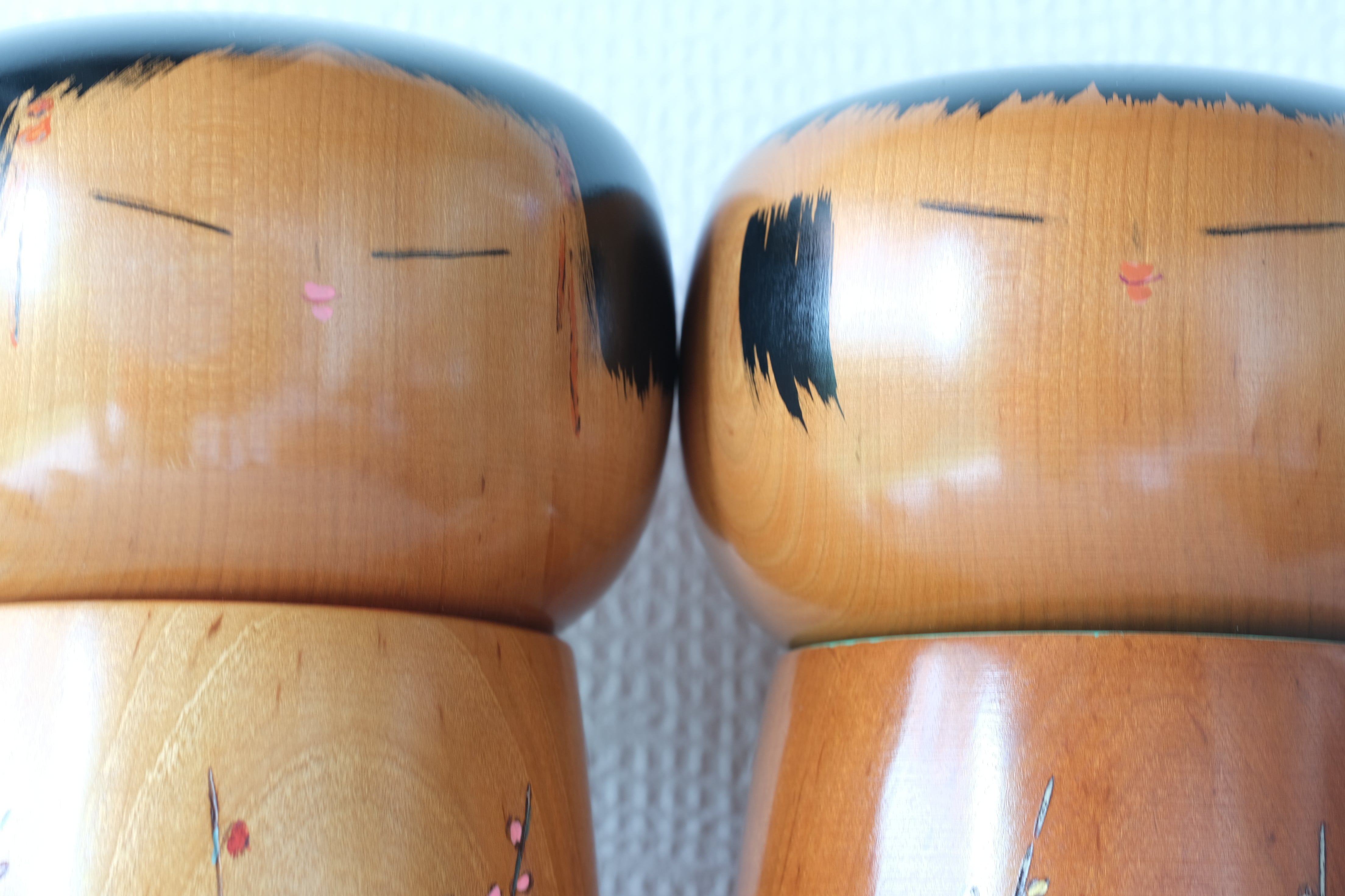 Chunky Pair of Vintage Creative Kokeshi by Takahashi Hashime (1918 - 2002) | 29,5 cm
