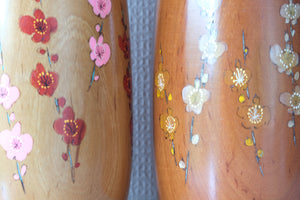 Chunky Pair of Vintage Creative Kokeshi by Takahashi Hashime (1918 - 2002) | 29,5 cm