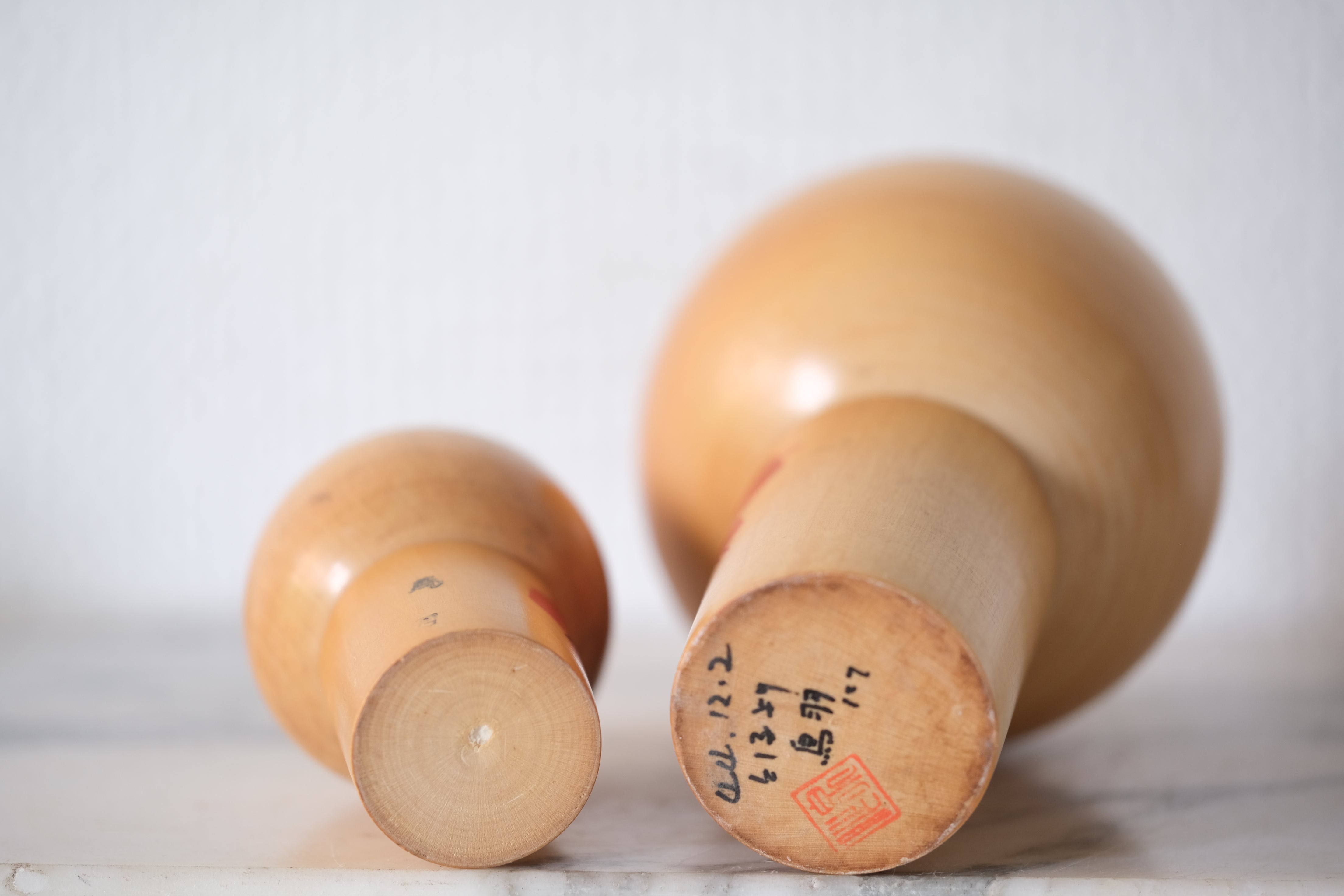 Mother and Child Vintage Sosaku Kokeshi | 7 cm and 12,5 cm