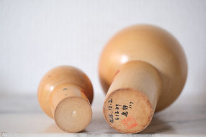 Mother and Child Vintage Sosaku Kokeshi | 7 cm and 12,5 cm