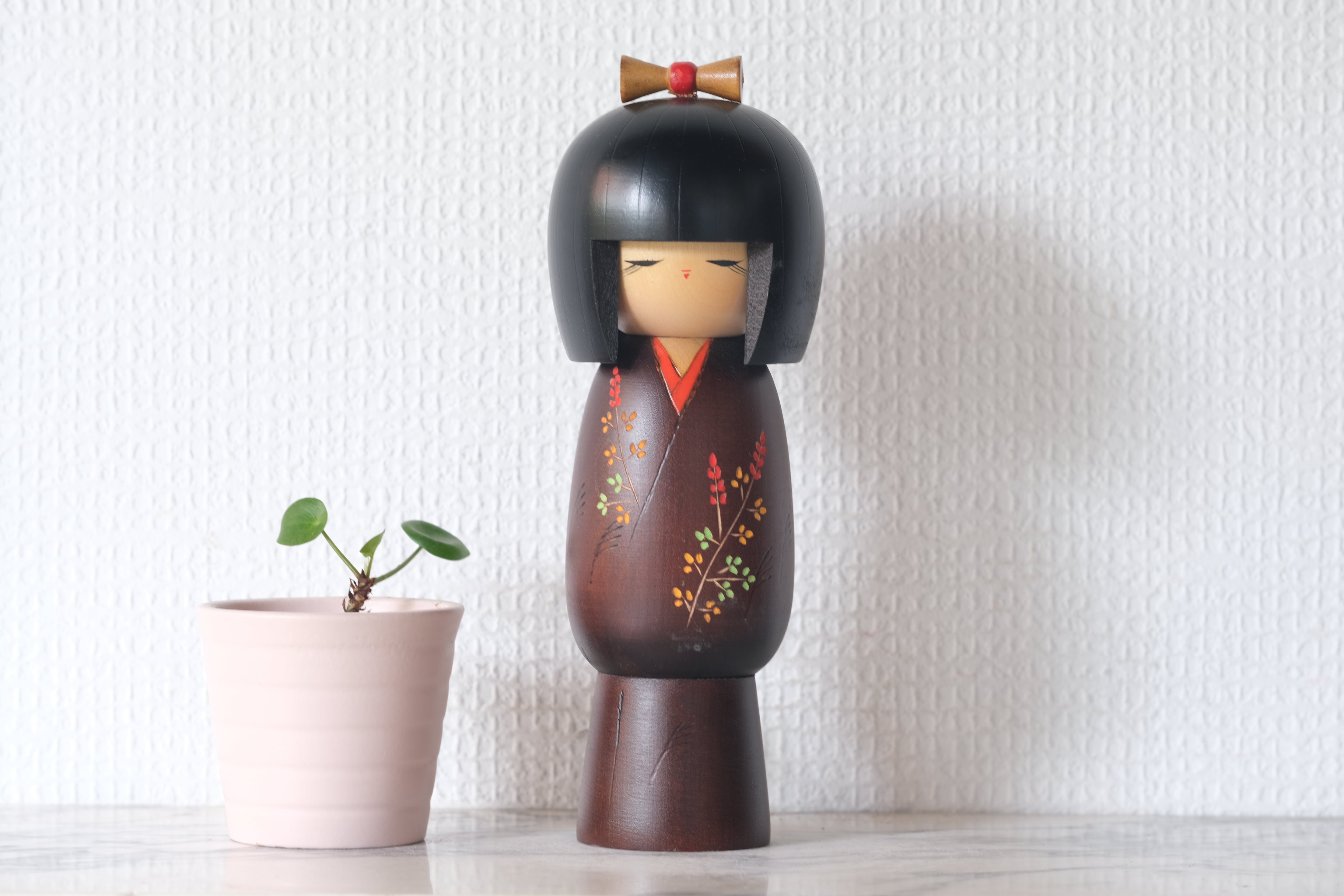 Vintage Gumma Kokeshi by Sadao Kishi 岸貞夫 (1932-1998) | 20 cm