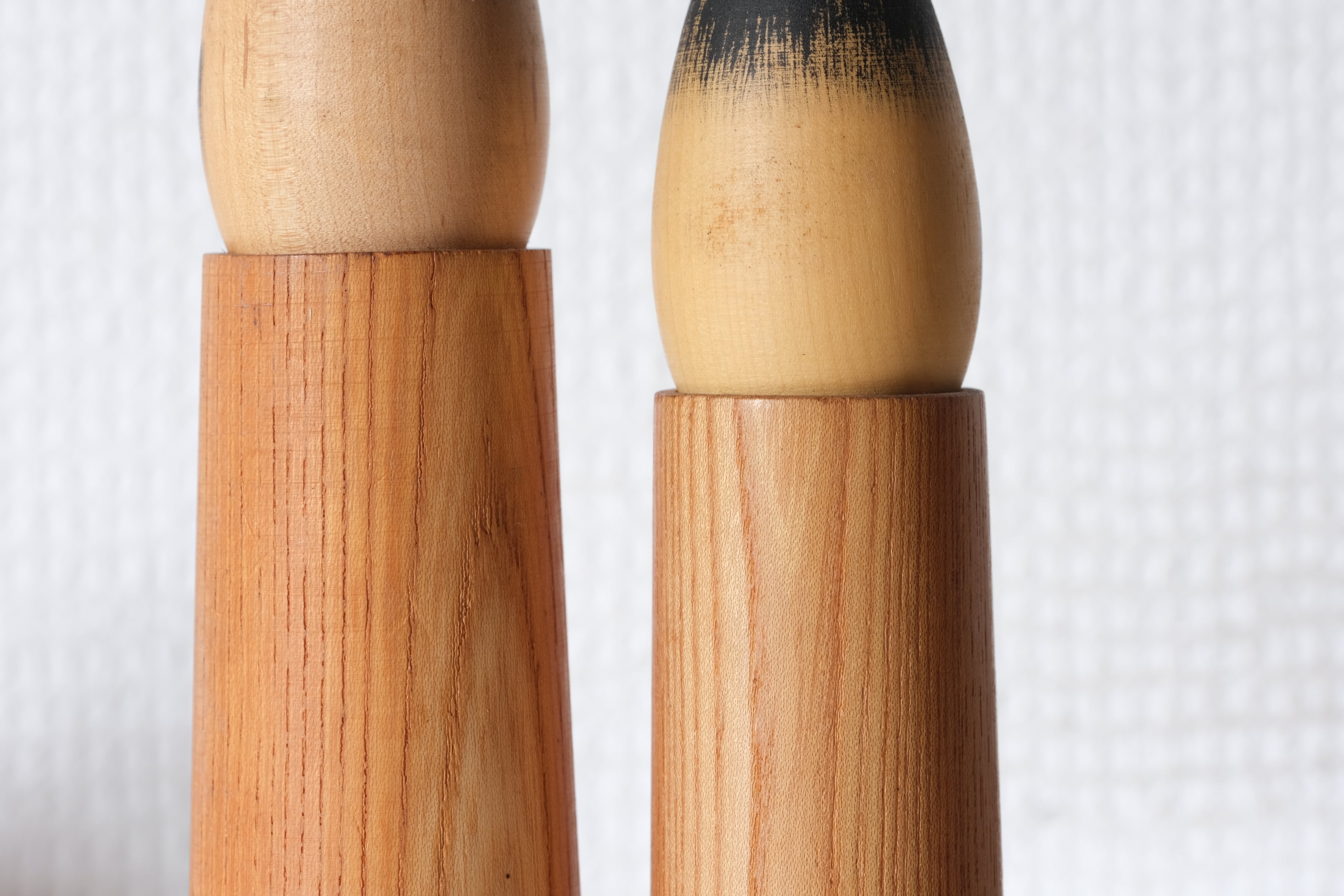 Pair of Vintage Creative Kokeshi by Shozan Shido (1932-1995) | 16 cm and 18 cm