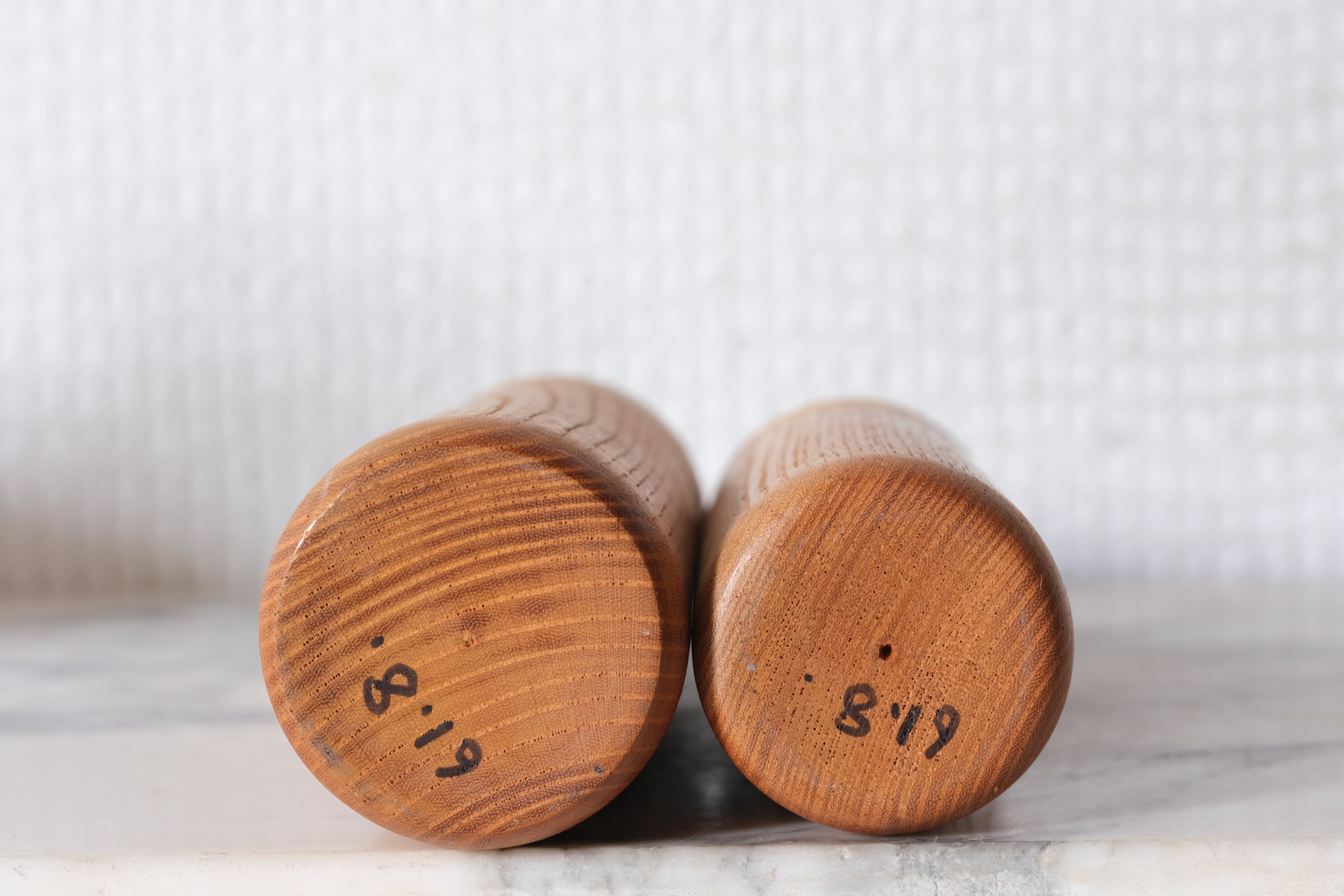 Pair of Vintage Creative Kokeshi by Shozan Shido (1932-1995) | 16 cm and 18 cm