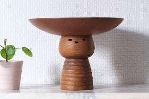 Exclusive Vintage Creative Kokeshi by Issetsu Kuribayashi  栗林 一雪 (1924-2011) | Basket | 15 cm