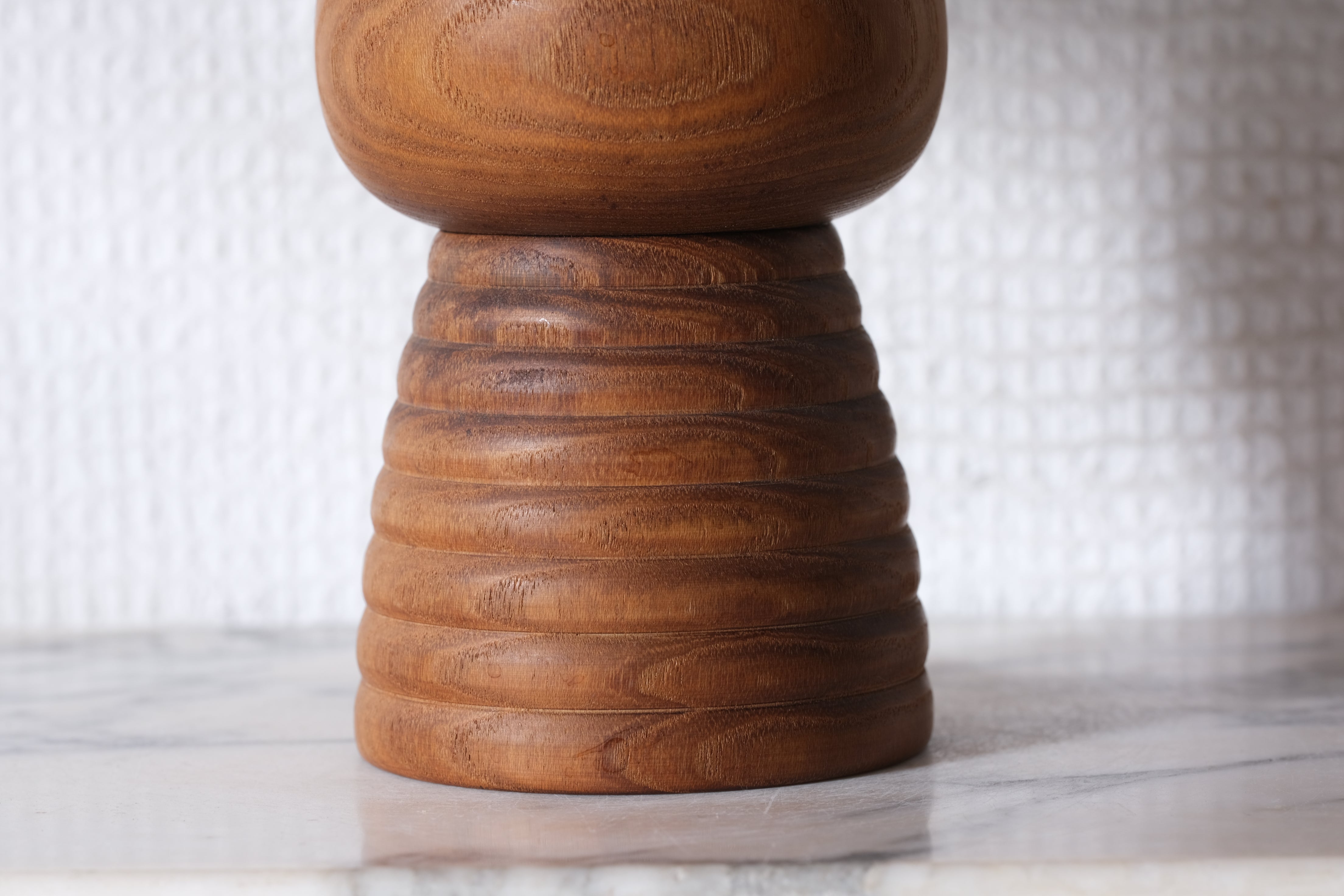 Exclusive Vintage Creative Kokeshi by Issetsu Kuribayashi  栗林 一雪 (1924-2011) | Basket | 15 cm