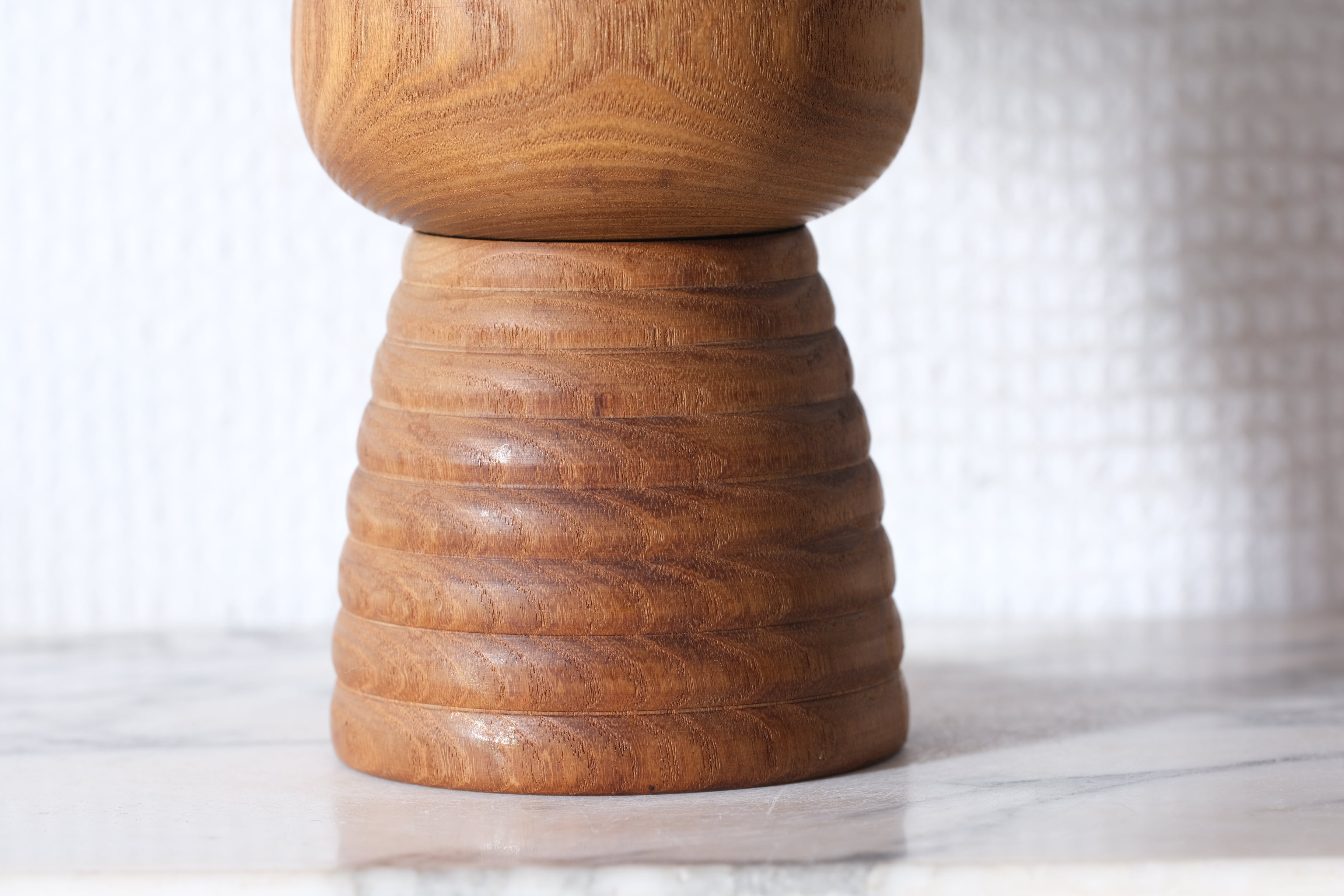 Exclusive Vintage Creative Kokeshi by Issetsu Kuribayashi  栗林 一雪 (1924-2011) | Basket | 15 cm
