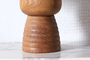Exclusive Vintage Creative Kokeshi by Issetsu Kuribayashi  栗林 一雪 (1924-2011) | Basket | 15 cm