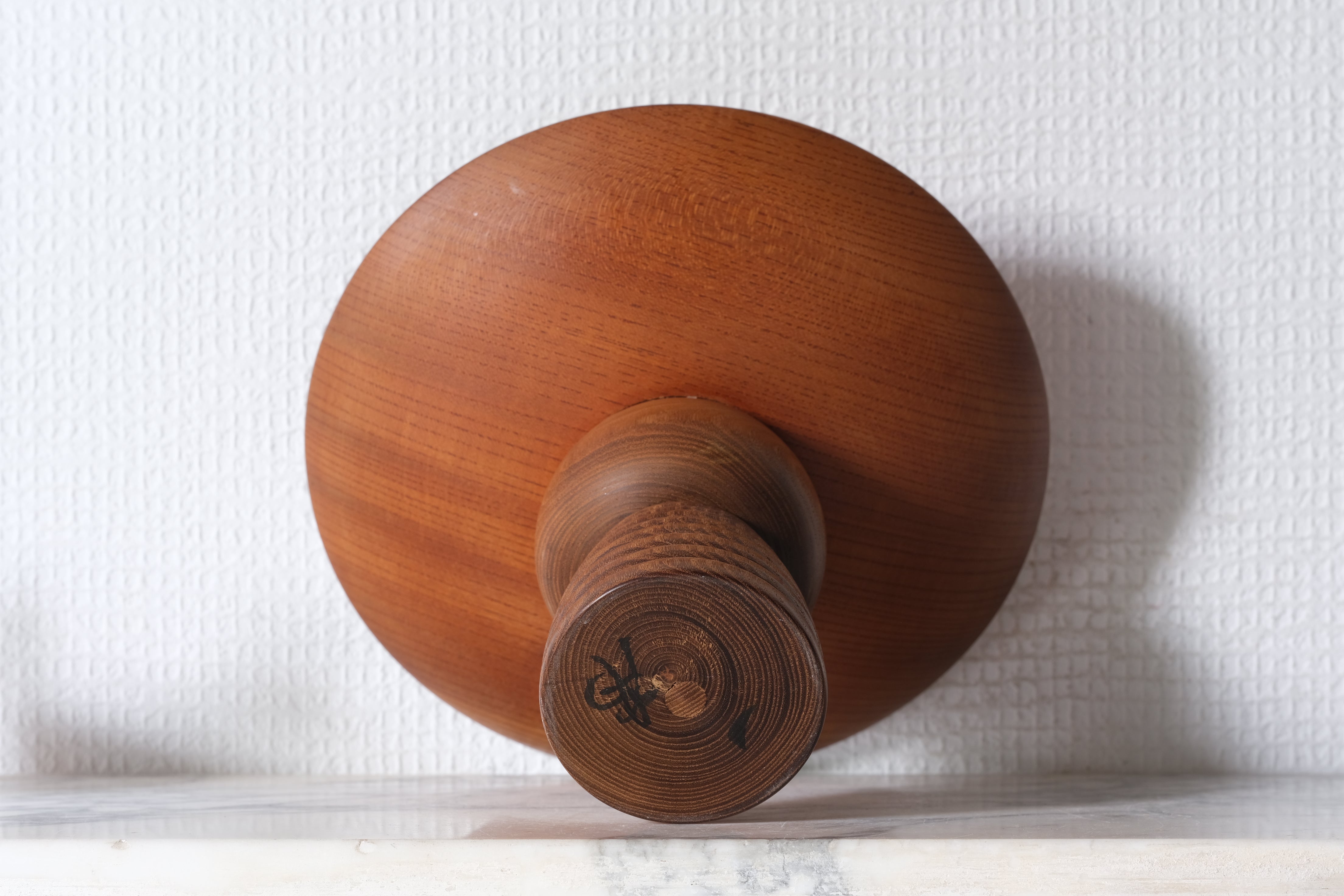 Exclusive Vintage Creative Kokeshi by Issetsu Kuribayashi  栗林 一雪 (1924-2011) | Basket | 15 cm