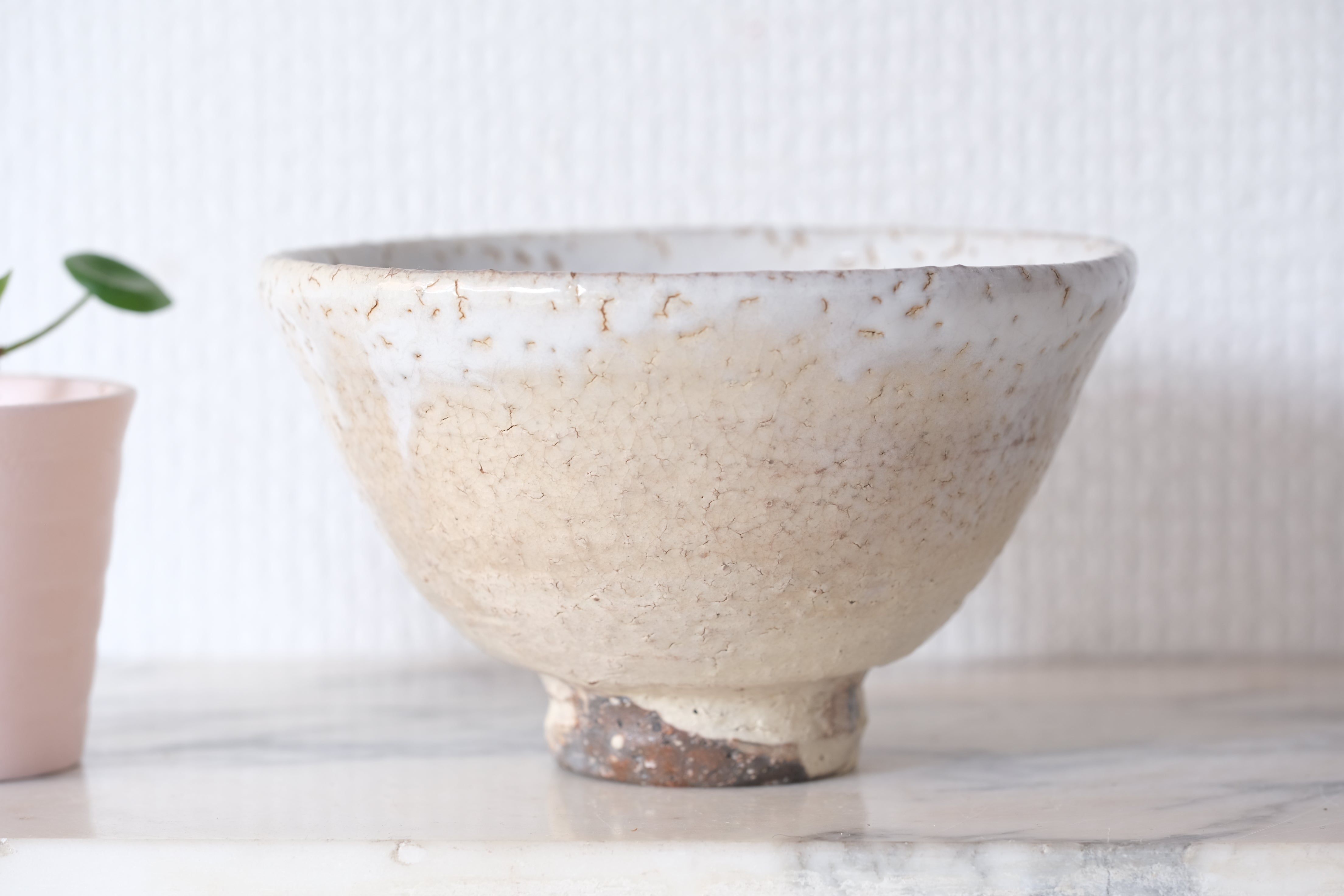 Japanese Ceramic Tea Bowl by Lin Hongyang | Hagi-yaki | 8,5 cm
