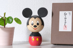Mickey Kokeshi by Usaburo | 12 cm