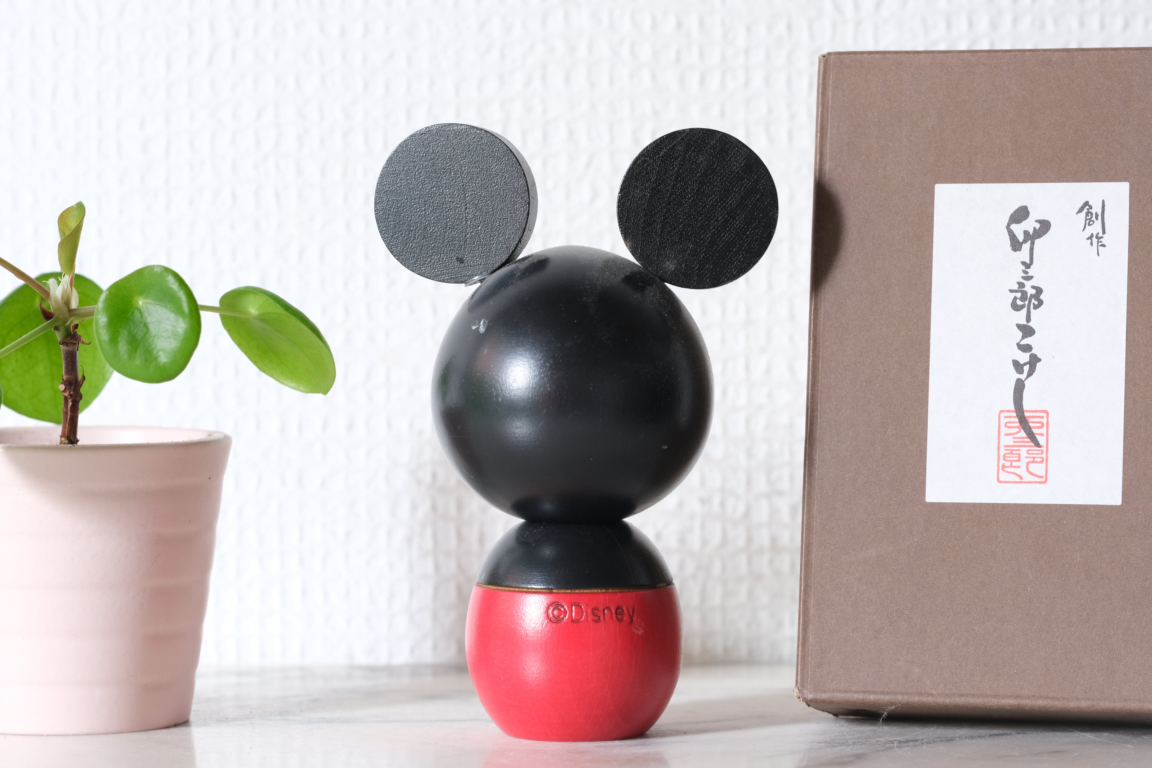 Mickey Kokeshi by Usaburo | 12 cm