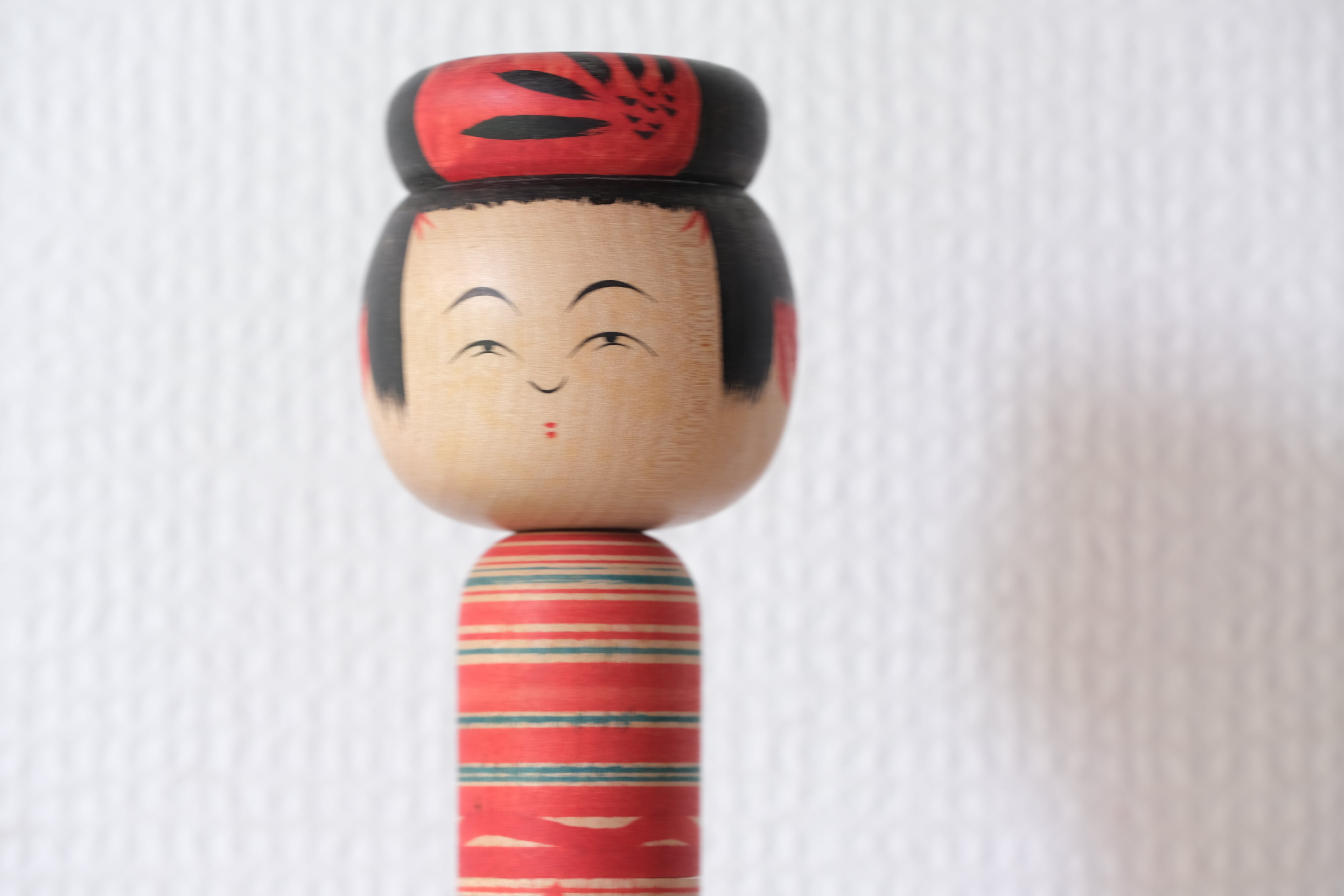 Vintage Traditional Yamagata Kokeshi by Kobayashi Kiyoshi 小林清 | Nested Kokeshi with Mage Haistyle | 21 cm