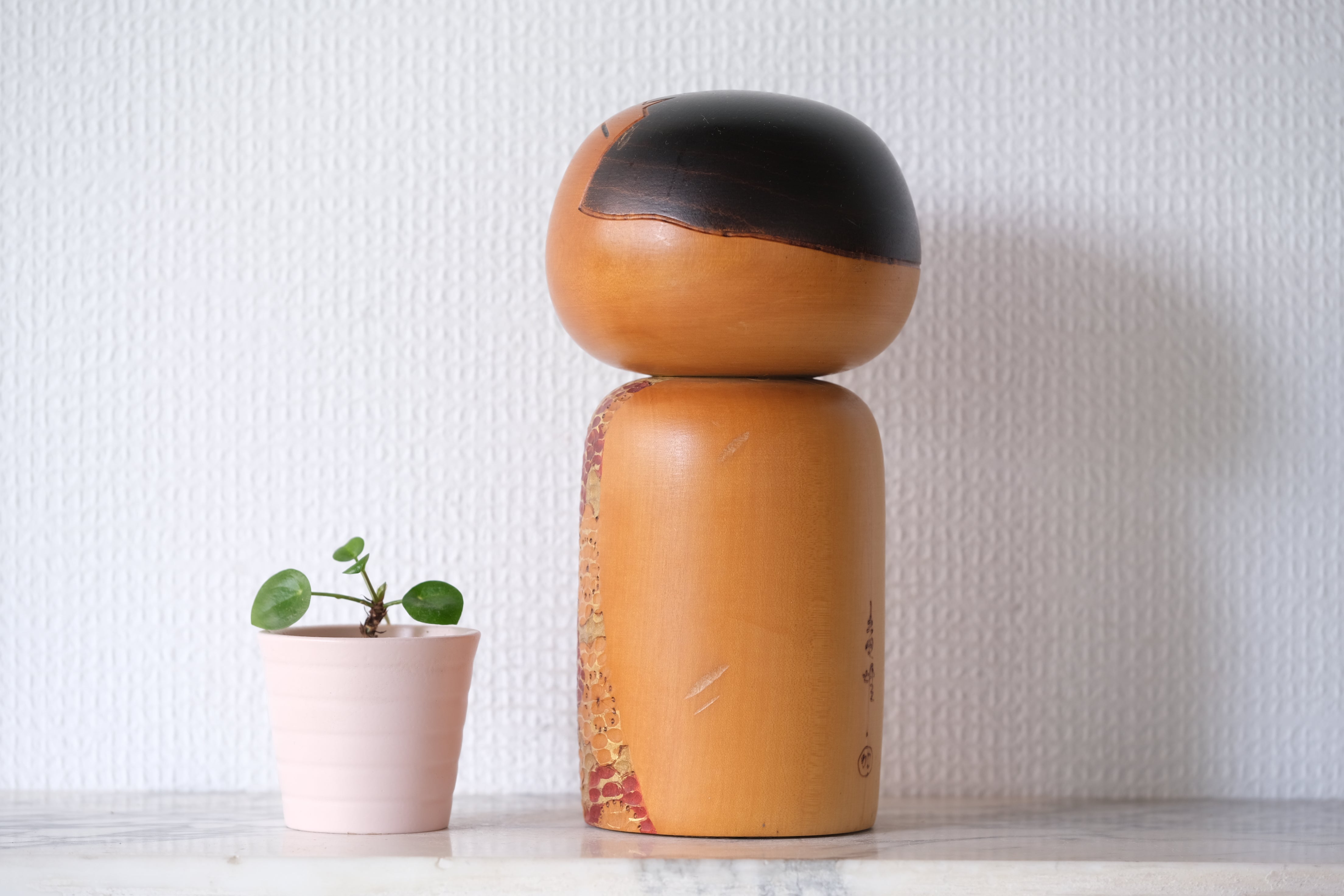 Rare Vintage Sosaku Kokeshi By Kato Tatsuo (1940-) | Dated: 1989 | 21,5 cm