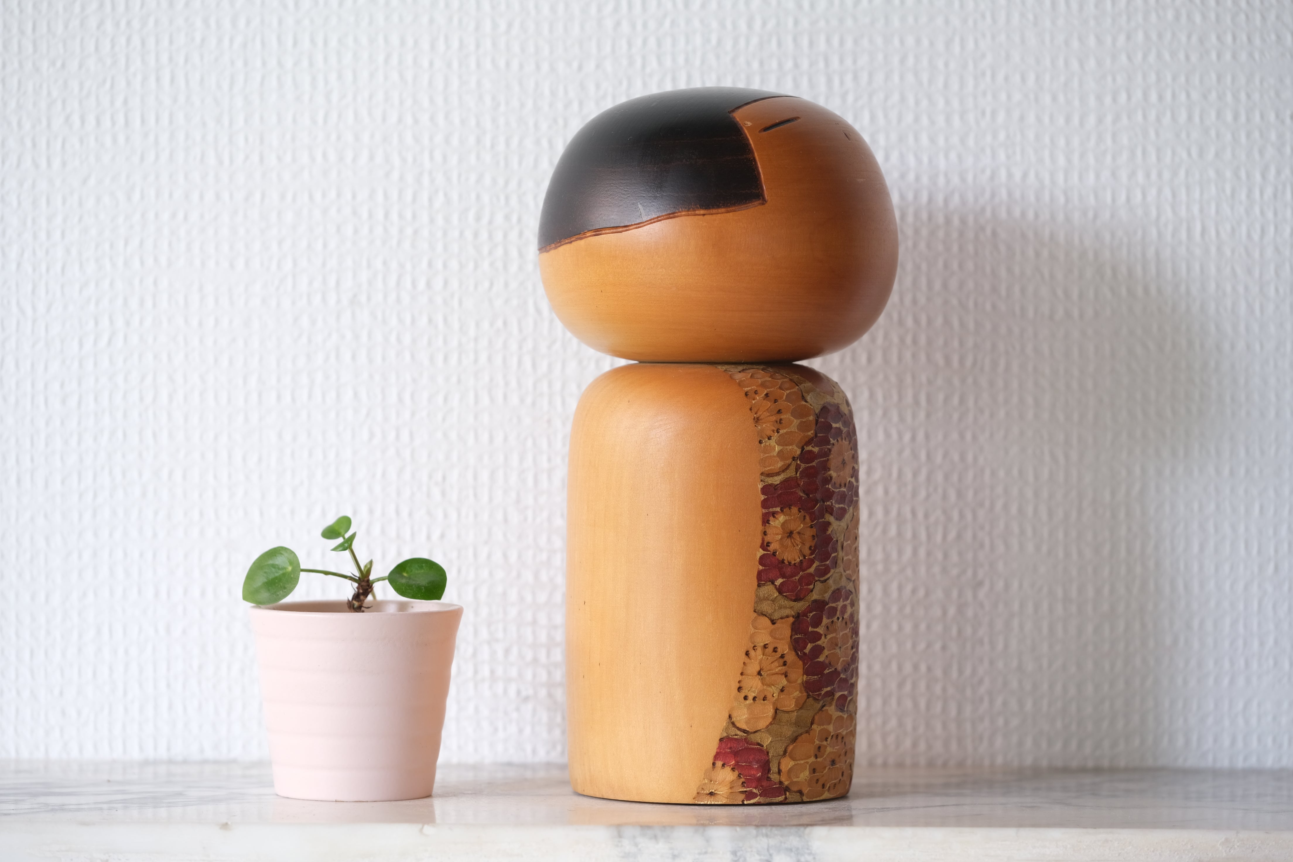 Rare Vintage Sosaku Kokeshi By Kato Tatsuo (1940-) | Dated: 1989 | 21,5 cm