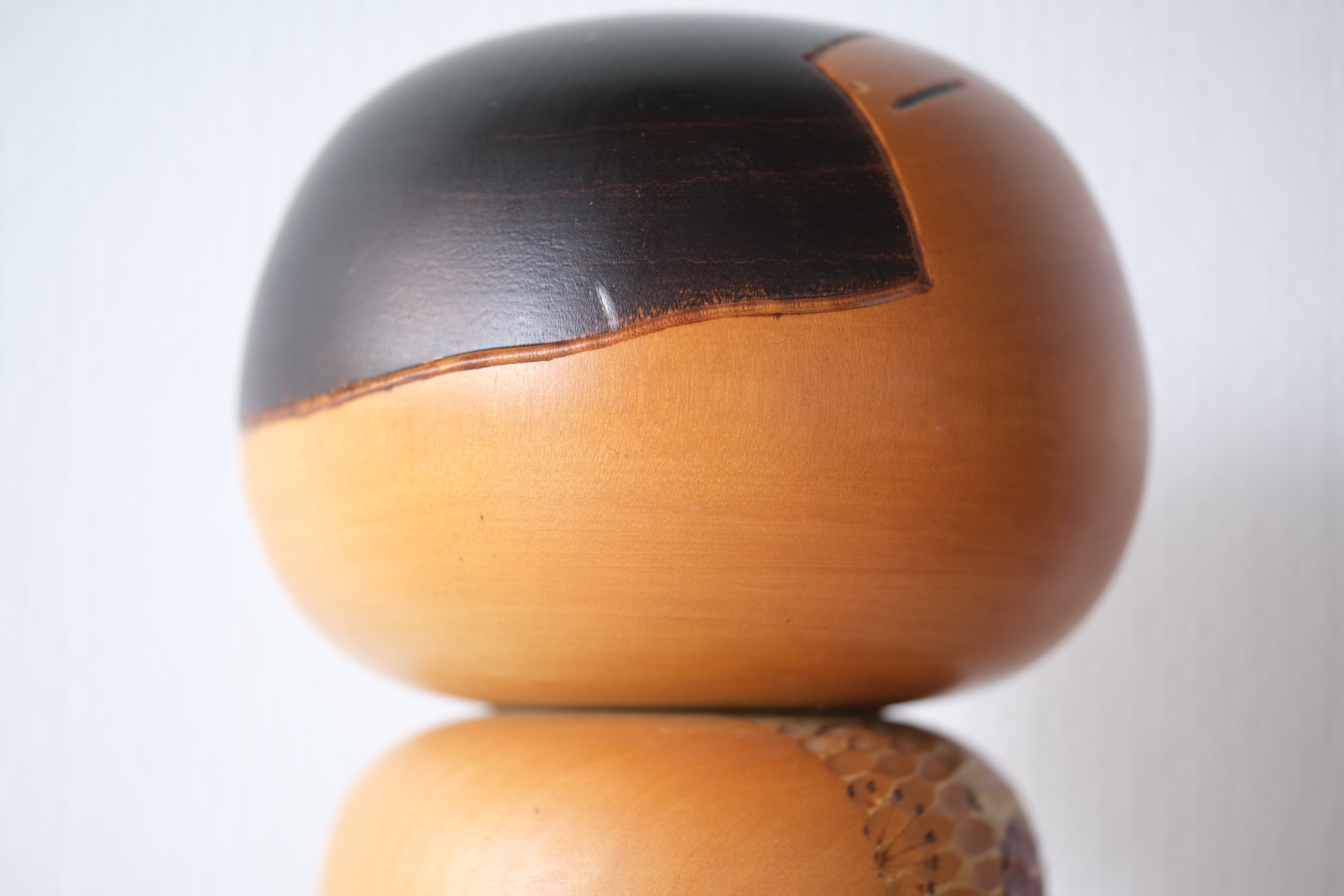 Rare Vintage Sosaku Kokeshi By Kato Tatsuo (1940-) | Dated: 1989 | 21,5 cm
