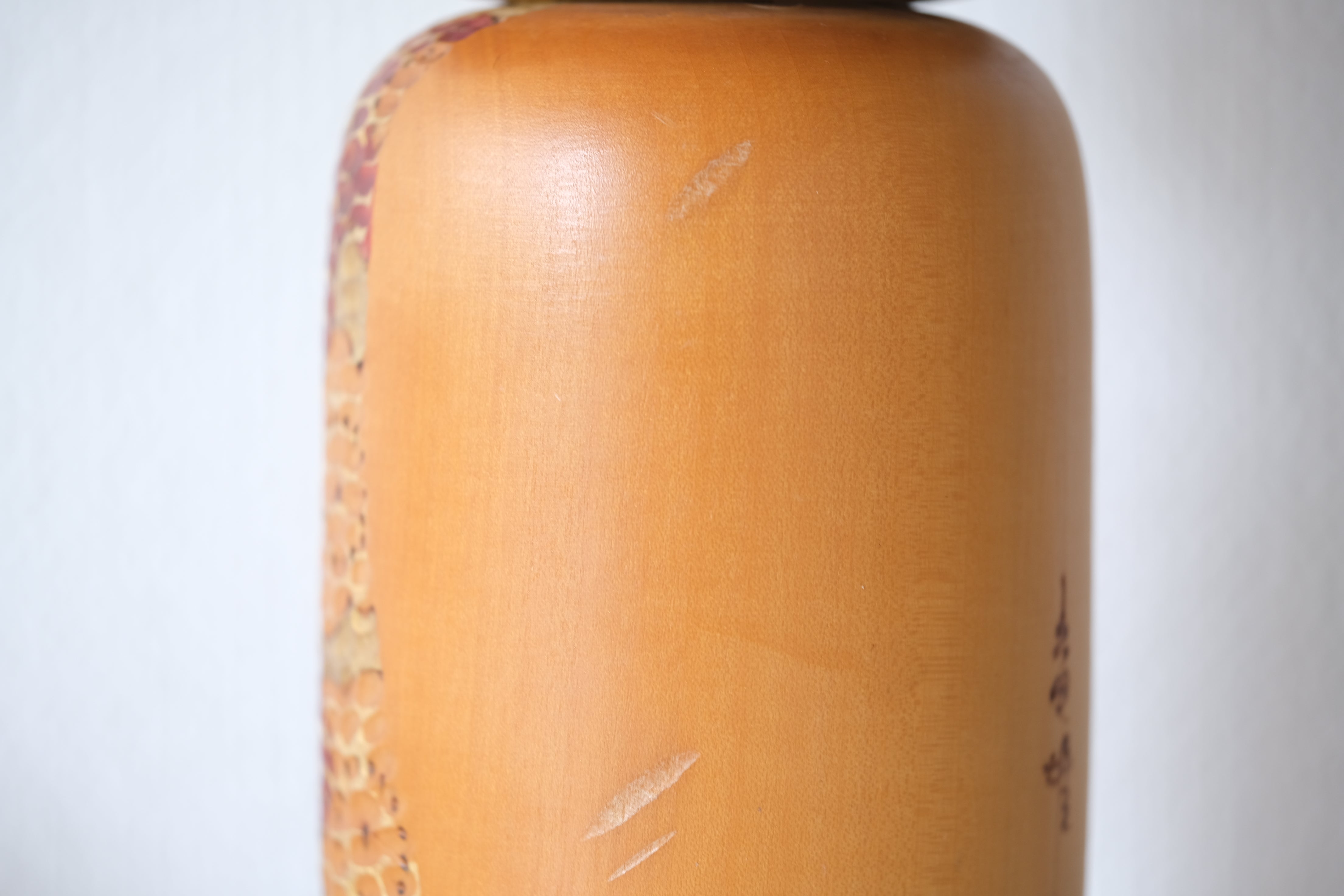 Rare Vintage Sosaku Kokeshi By Kato Tatsuo (1940-) | Dated: 1989 | 21,5 cm