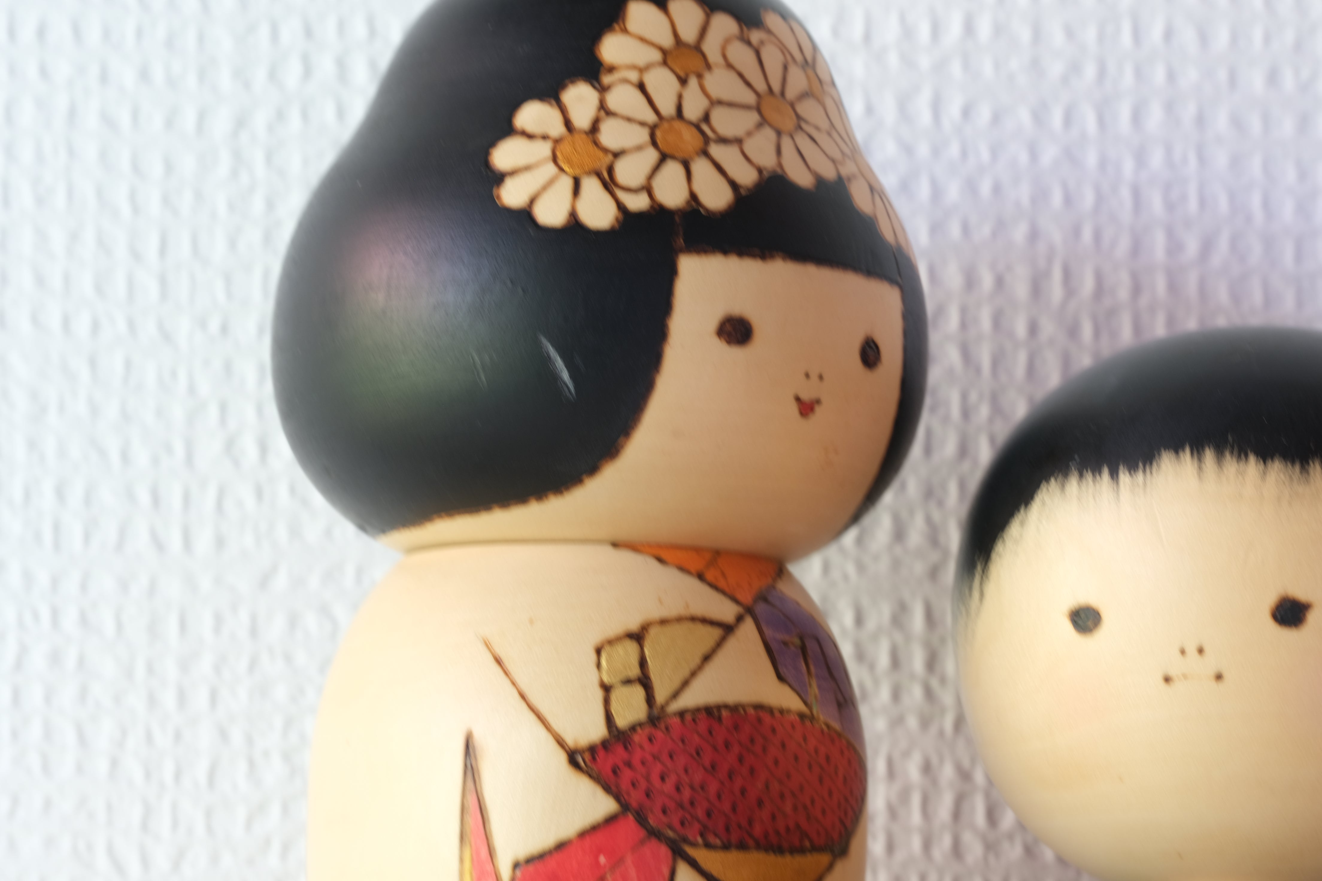 Exclusive Vintage Kokeshi by Sansaku Sekiguchi (1925-2018) |  Bride and Groom | 22 cm and 27 cm